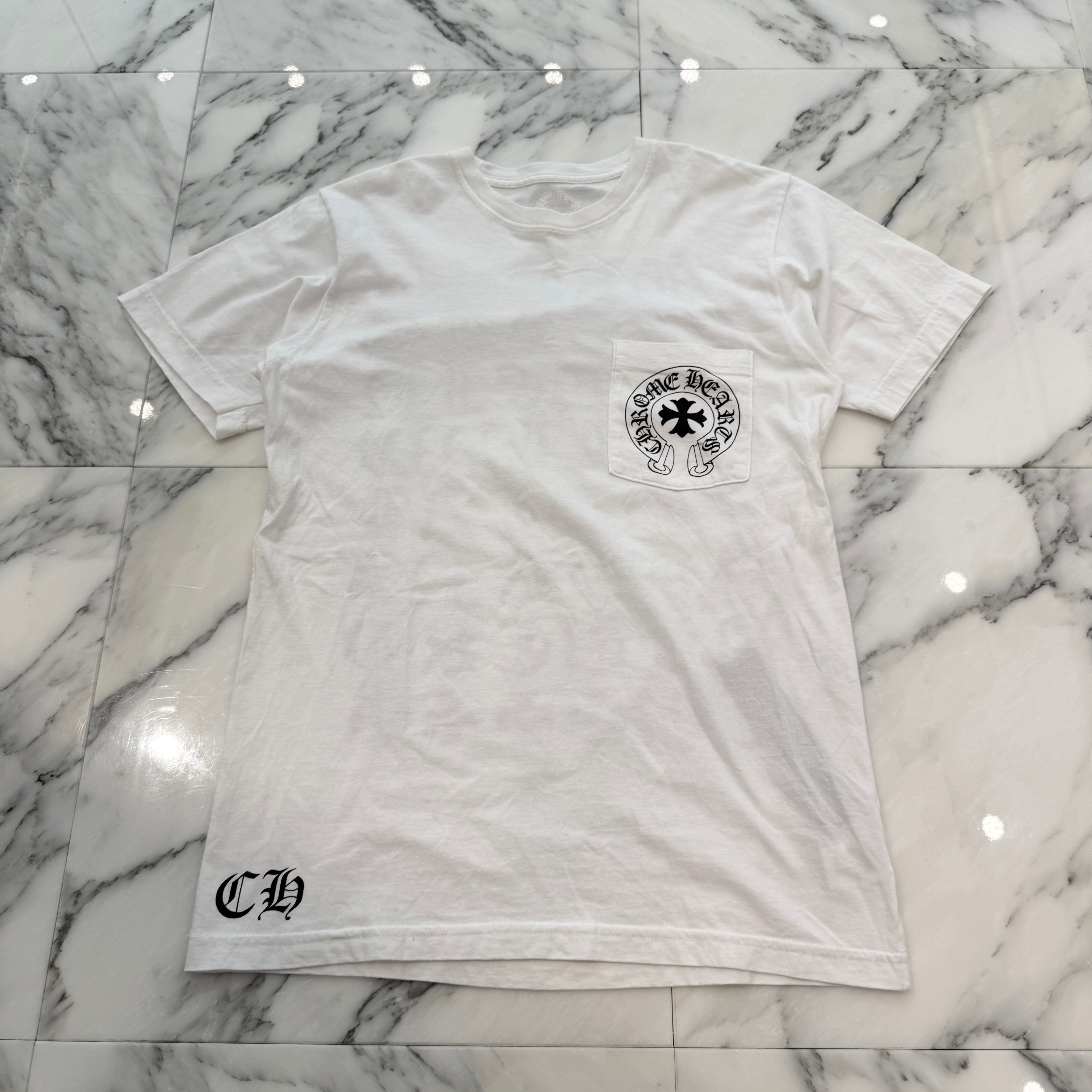CHROME HEARTS Made In Hollywood Vertical Logo Tee Size S クロムハーツ メイドインハリウッド ヴァーティカルロゴ Tシャツ サイズS