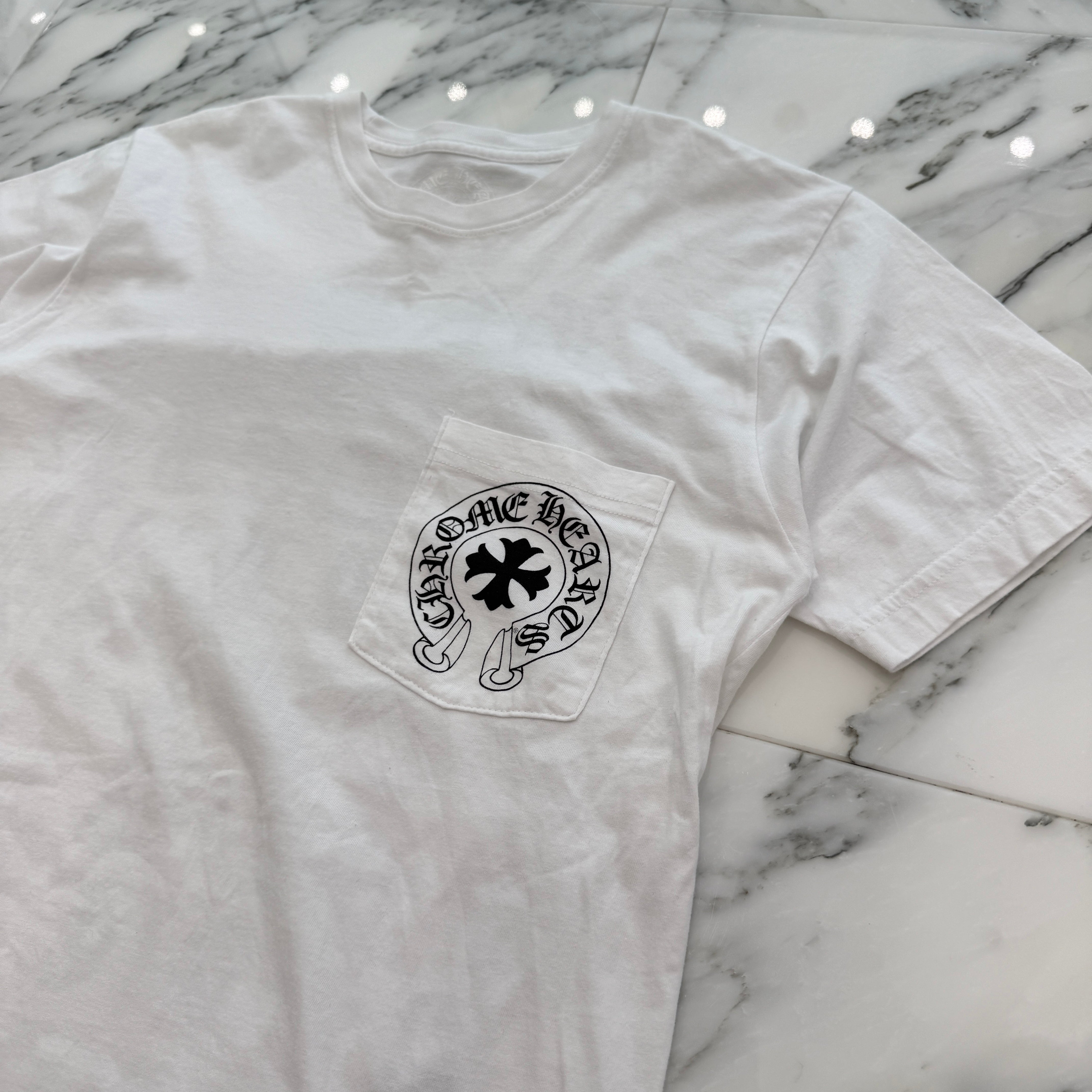 CHROME HEARTS Made In Hollywood Vertical Logo Tee Size S クロム