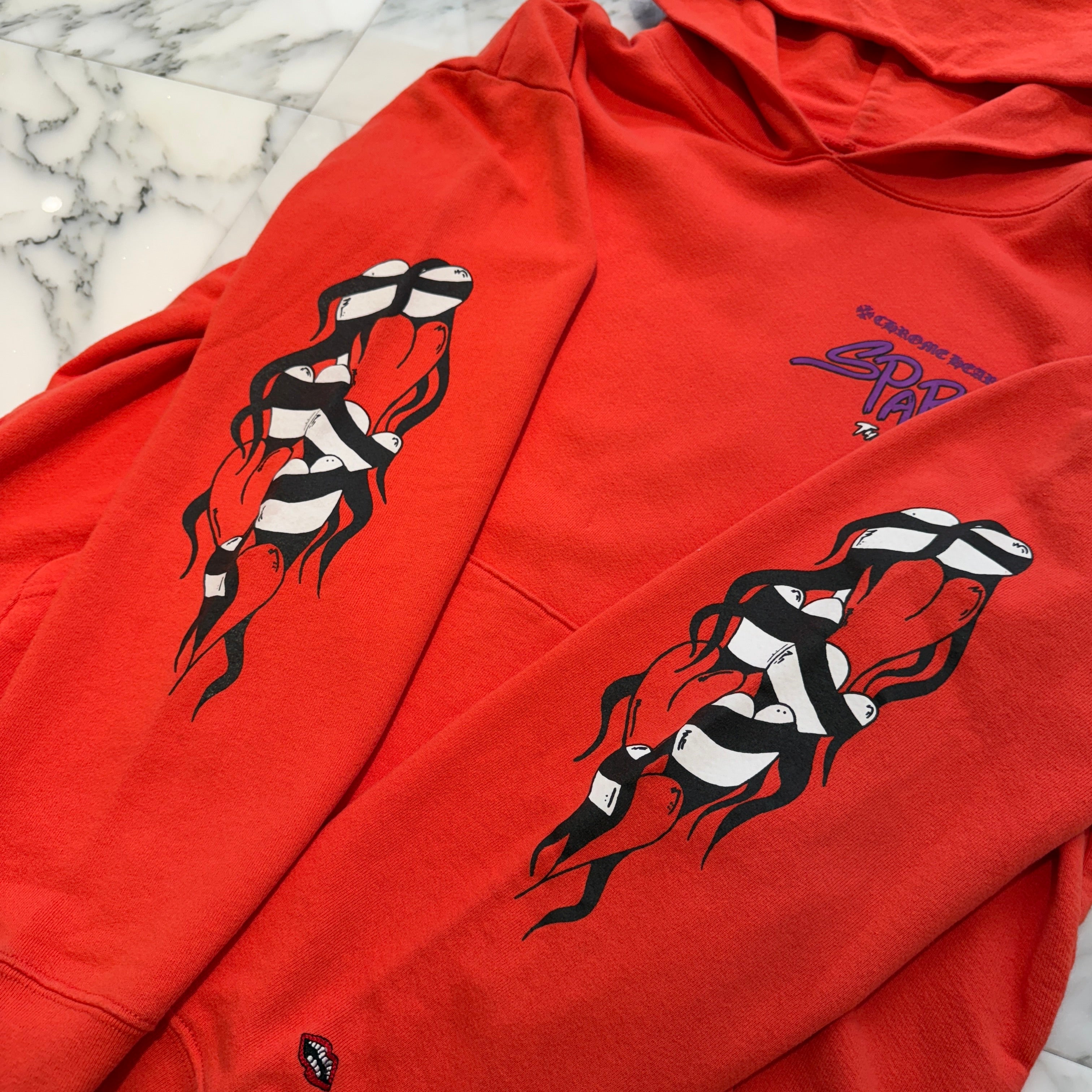 CHROME HEARTS × MATTY BOY 2023SS Sadistic Lipstick Pullover Hoodie Size XL クロムハーツ × マッティボーイ サディスティック リップスティック プルオーバーフーディ サイズXL