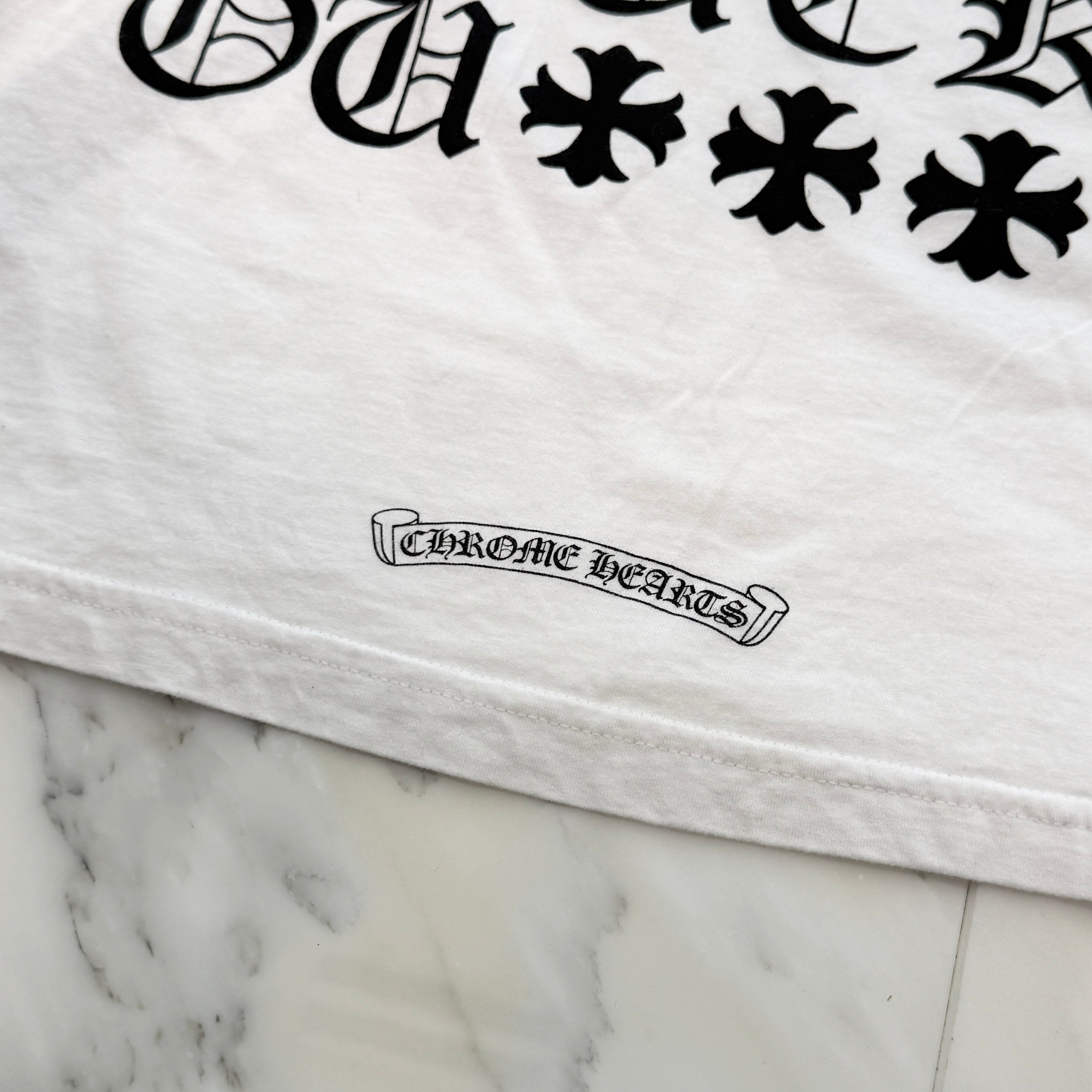 CHROME HEARTS Made In Hollywood Vertical Logo Tee Size S クロム