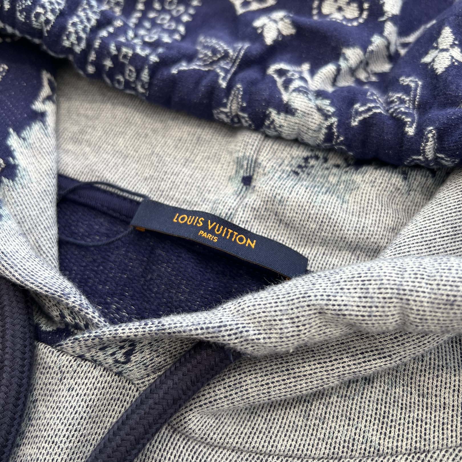 LOUIS VUITTON 2022AW Monogram Bandana Short Sleeve Hoodie HNY28W Size 5L ルイヴィトン モノグラムバンダナショートスリーブフーディー サイズ5L