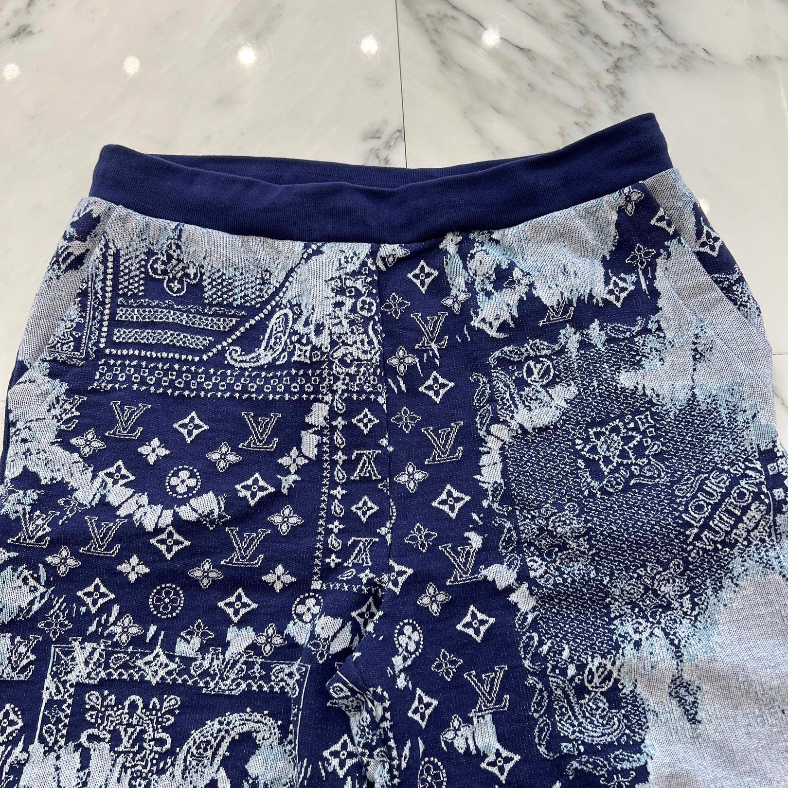 LOUIS VUITTON 2023SS Monogram Bandana Half Pants HNY27W Size XXL ルイヴィトン モノグラム バンダナ ハーフパンツ サイズXXL