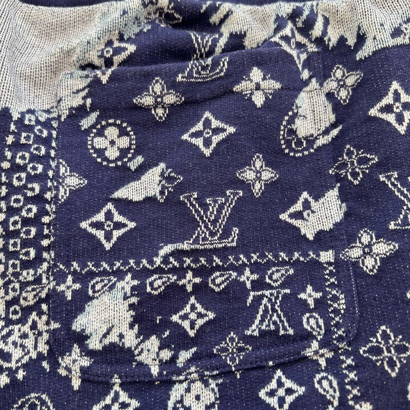 LOUIS VUITTON 2023SS Monogram Bandana Half Pants HNY27W Size XXL ルイヴィトン モノグラム バンダナ ハーフパンツ サイズXXL