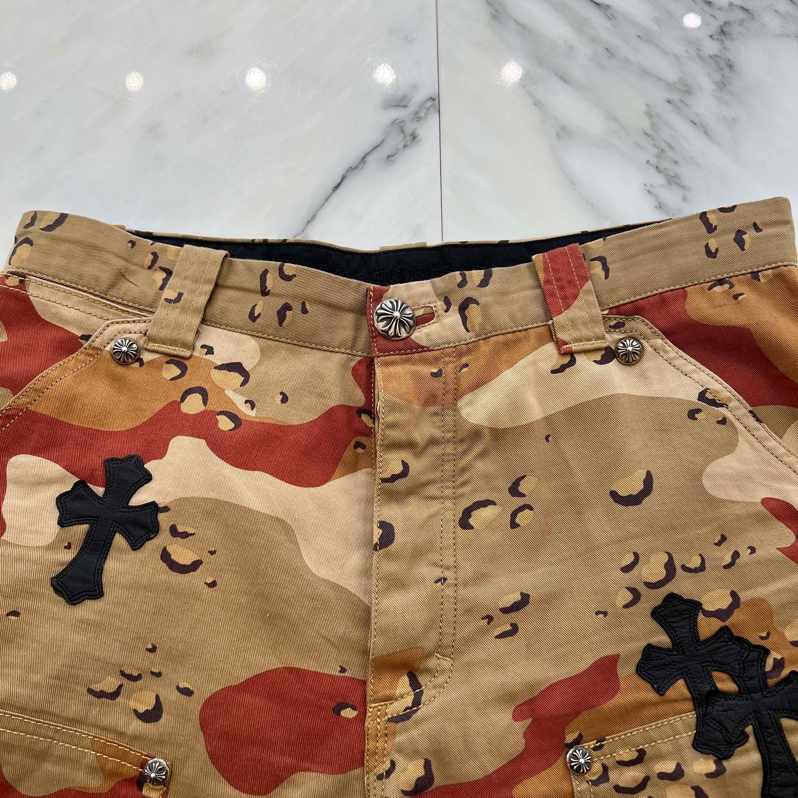 CHROME HEARTS×MATTY BOY PPO Sex Record Camouflage Carpenter Shorts Size 32 クロムハーツ×マッティボーイ PPO セックスレコード カモフラージュ カーペンターショーツ サイズ32