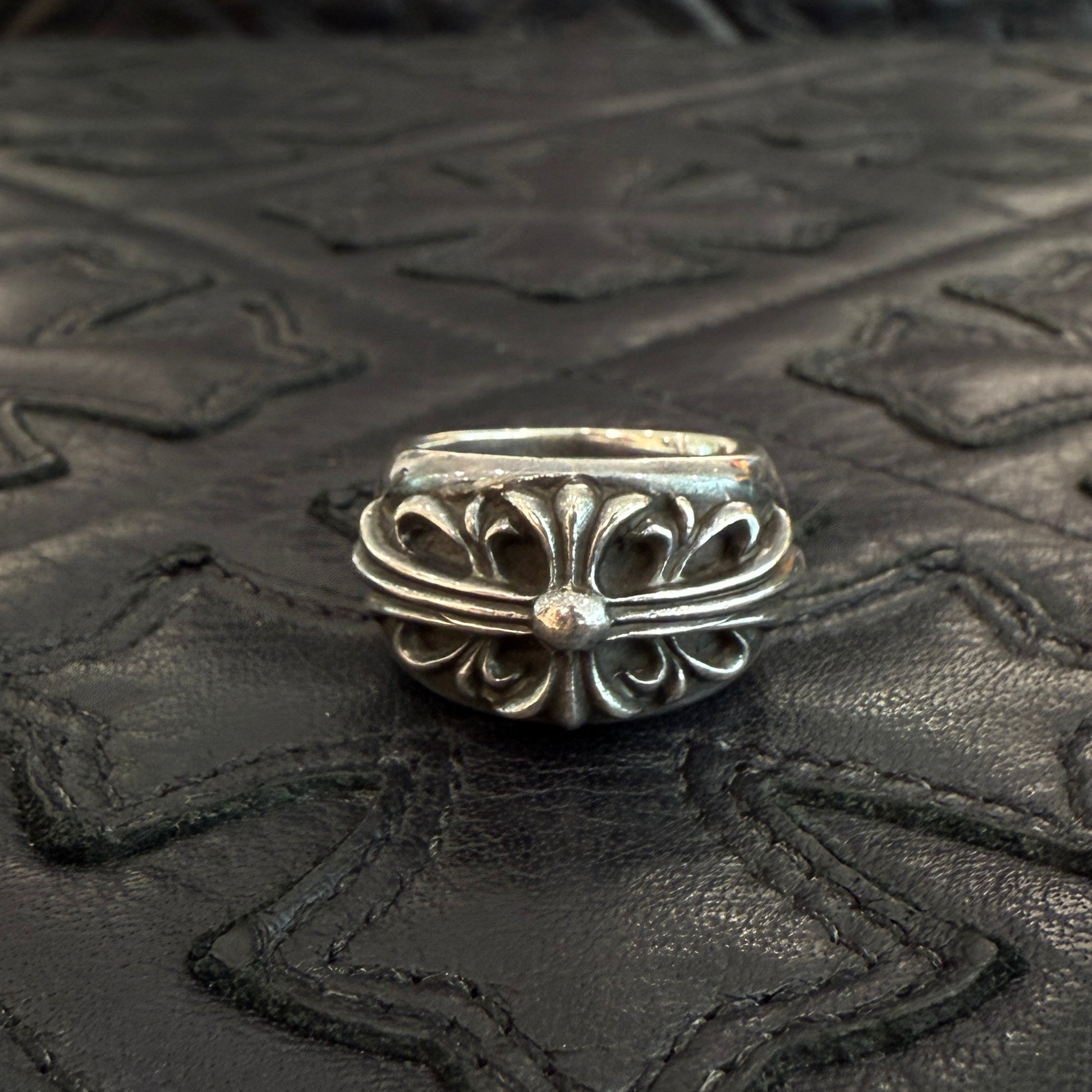 CHROME HEARTS Floral Cross Ring Size 15号 クロムハーツ フローラルクロス リング サイズ15号