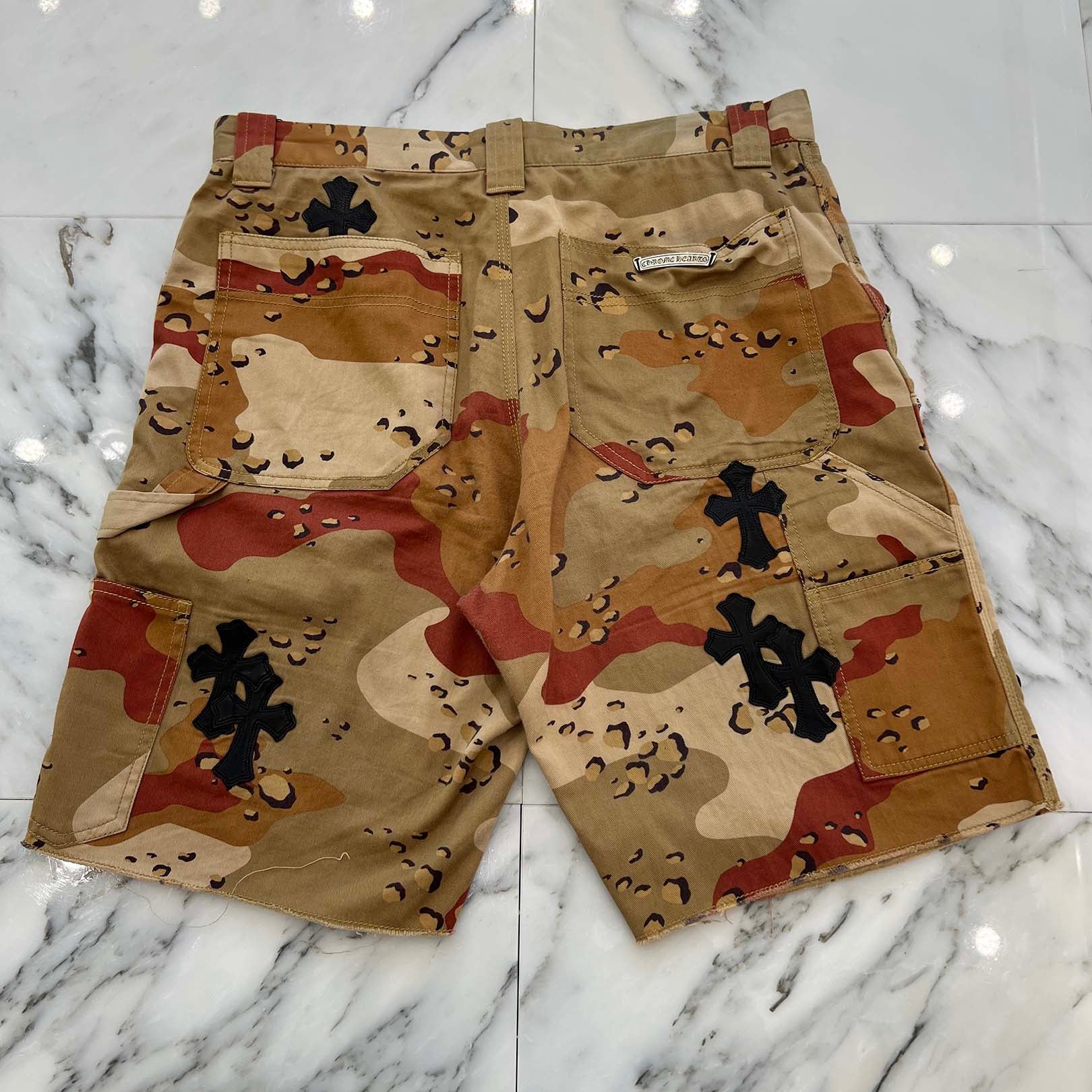 CHROME HEARTS×MATTY BOY PPO Sex Record Camouflage Carpenter Shorts Size 32 クロムハーツ×マッティボーイ PPO セックスレコード カモフラージュ カーペンターショーツ サイズ32