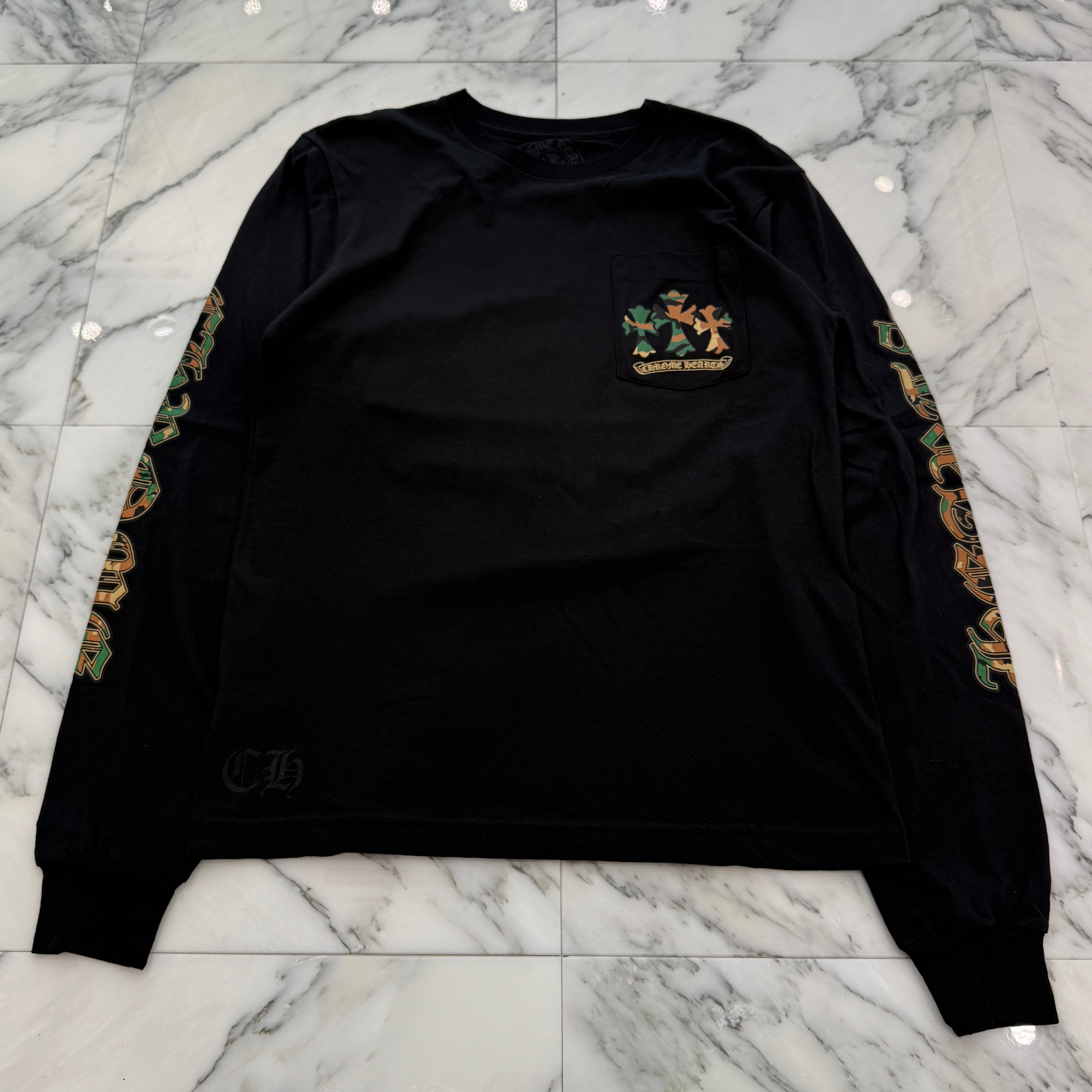CHROME HEARTS Camo Horseshoe Long Sleeve Tee Size M クロムハーツ カモ ホースシュー ロングスリーブ ティーシャツ サイズM