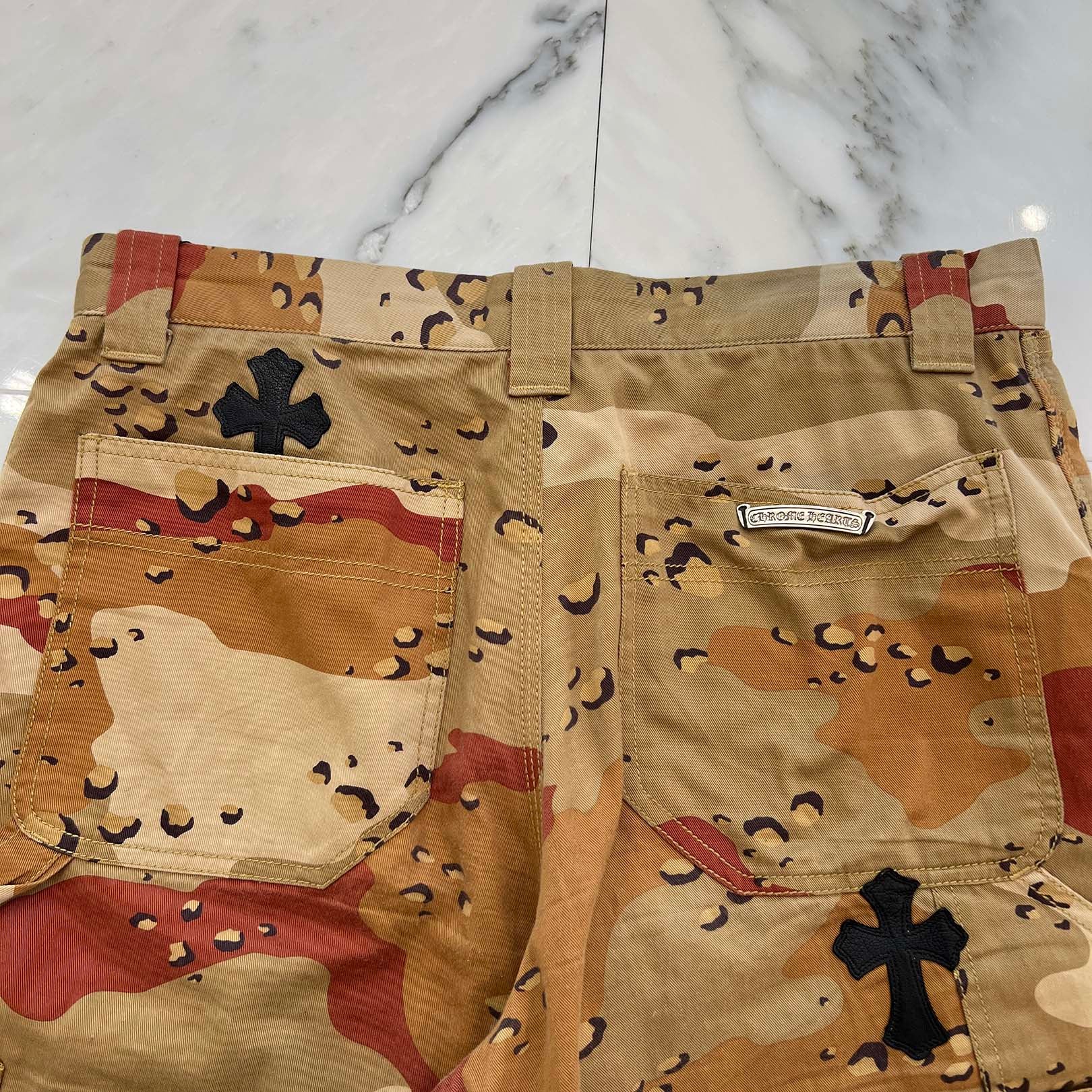 CHROME HEARTS×MATTY BOY PPO Sex Record Camouflage Carpenter Shorts Size 32 クロムハーツ×マッティボーイ PPO セックスレコード カモフラージュ カーペンターショーツ サイズ32
