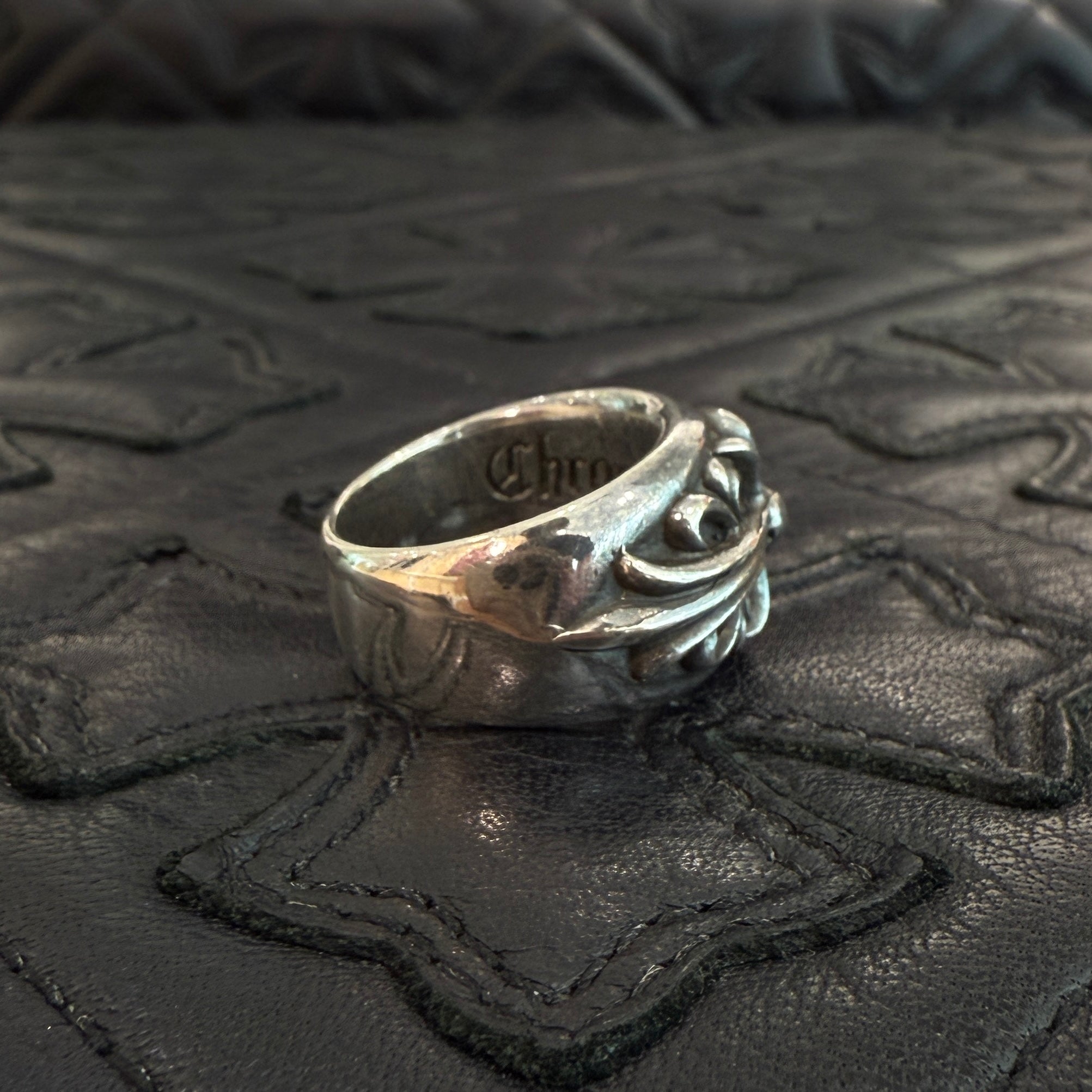 CHROME HEARTS Floral Cross Ring Size 15号 クロムハーツ フローラル