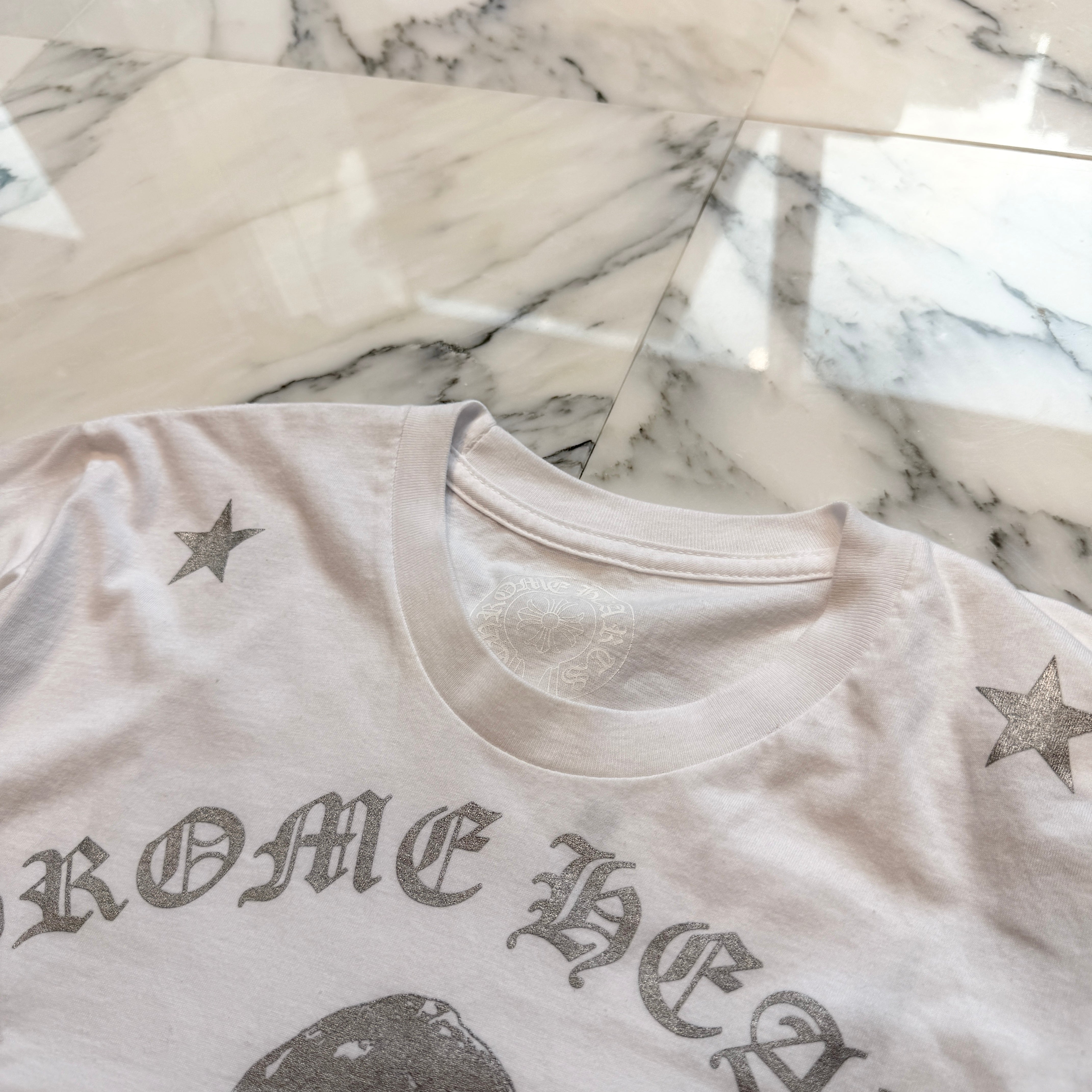 CHROME HEARTS Silver FOTI Harris Tee Size M クロムハーツ シルバー フォティ ハリス Tシャツ サイズM