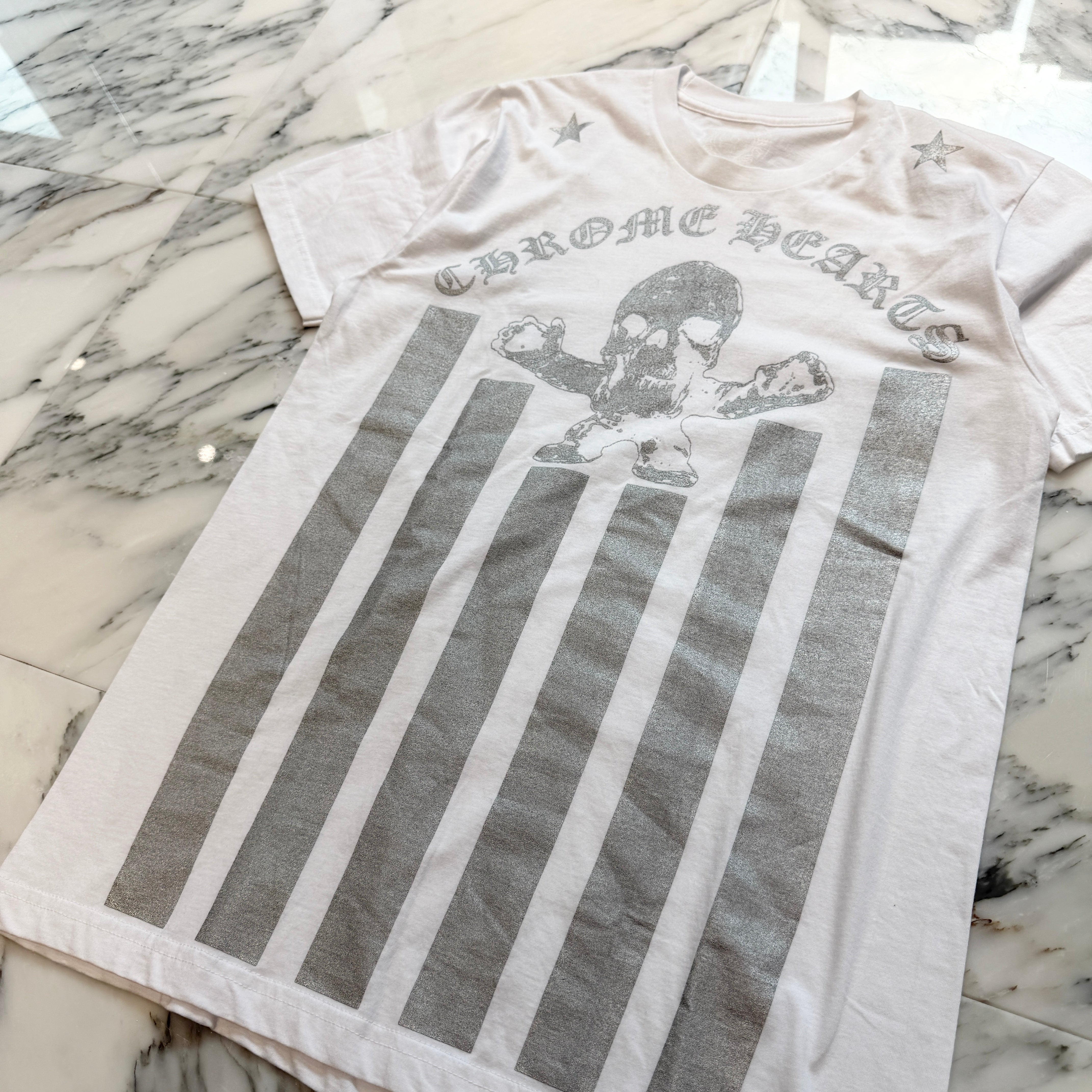 CHROME HEARTS Silver FOTI Harris Tee Size M クロムハーツ シルバー フォティ ハリス Tシャツ サイズM