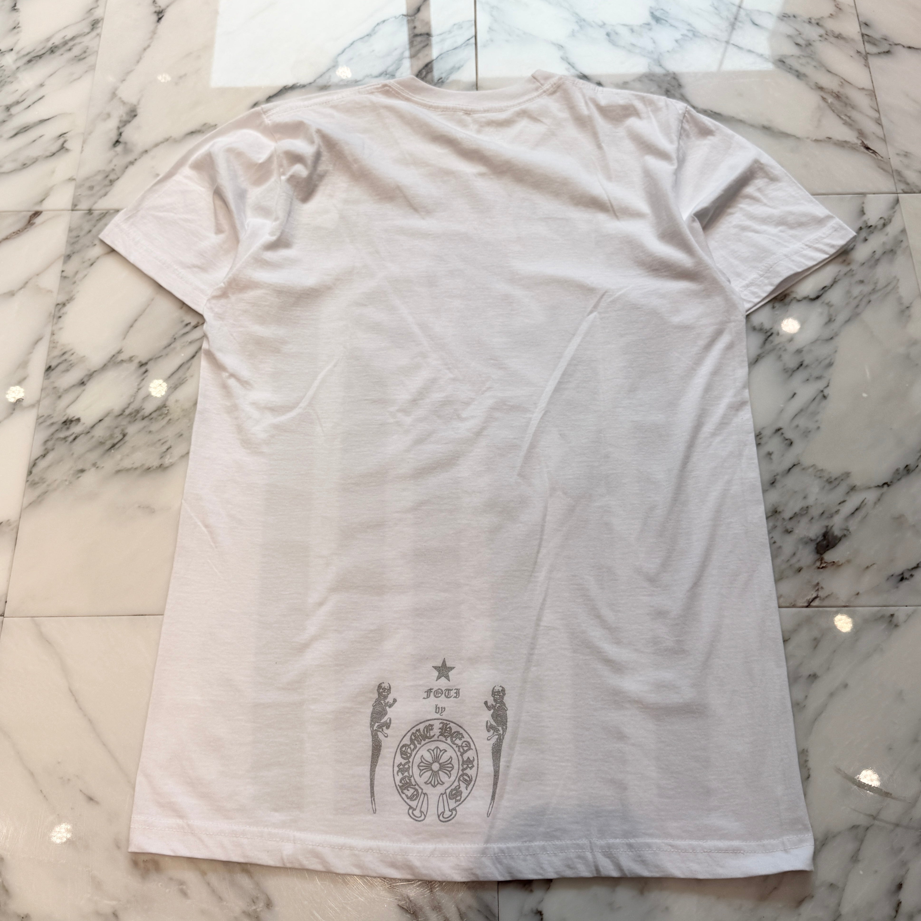 CHROME HEARTS Silver FOTI Harris Tee Size M クロムハーツ シルバー フォティ ハリス Tシャツ サイズM