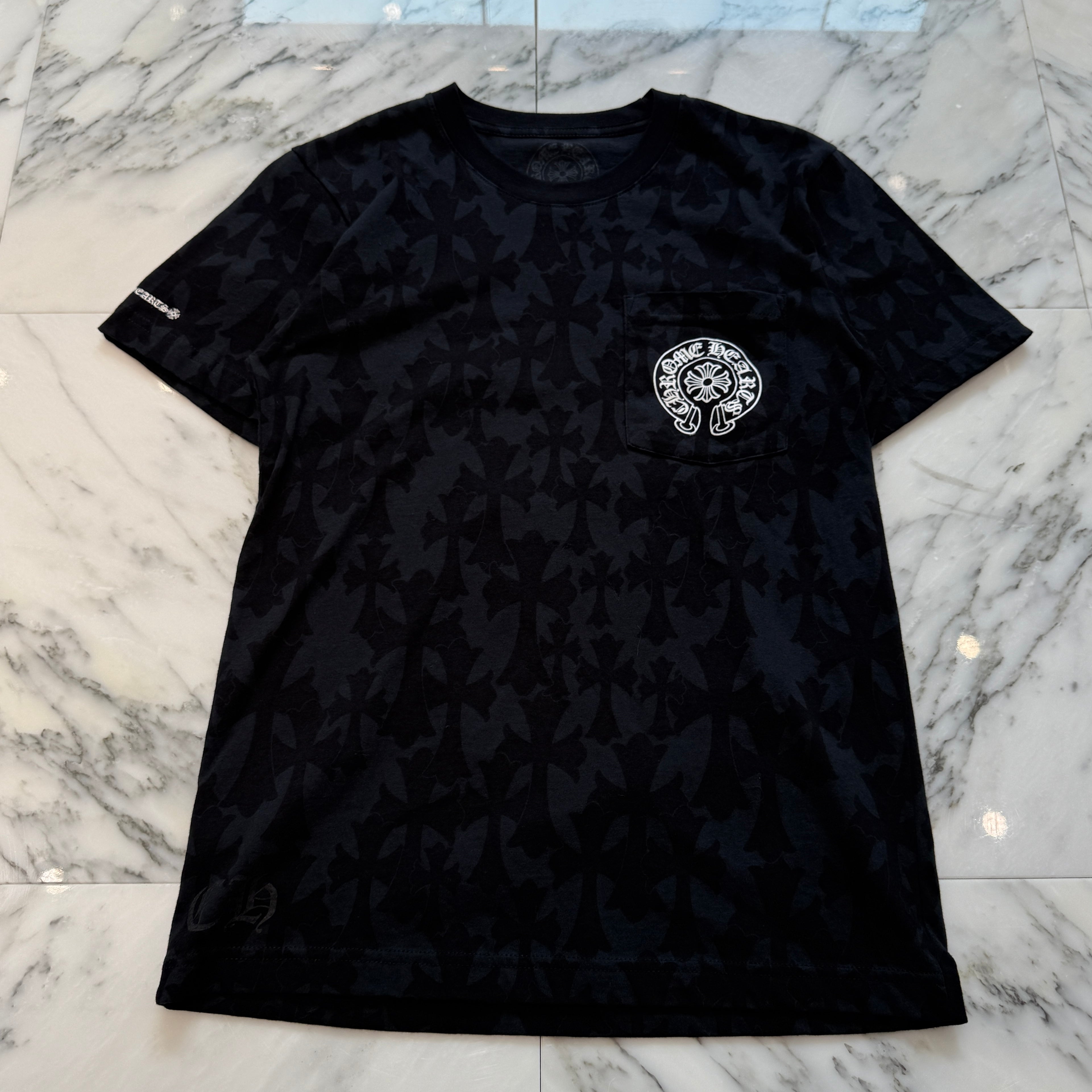 CHROME HEARTS 2024SS Graveyard Cemetery Cross Tee Size M クロム