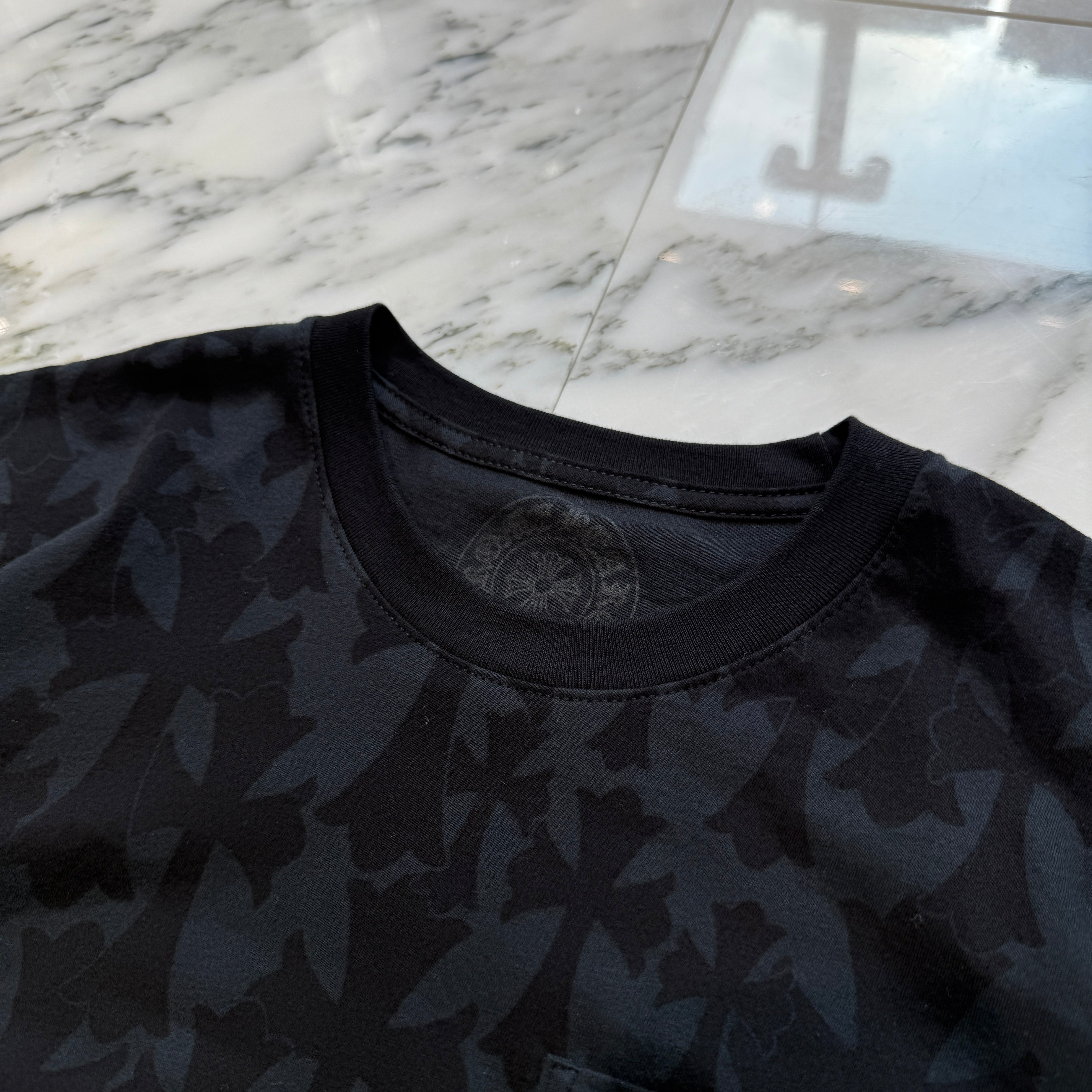 CHROME HEARTS 2024SS Graveyard Cemetery Cross Tee Size M クロム