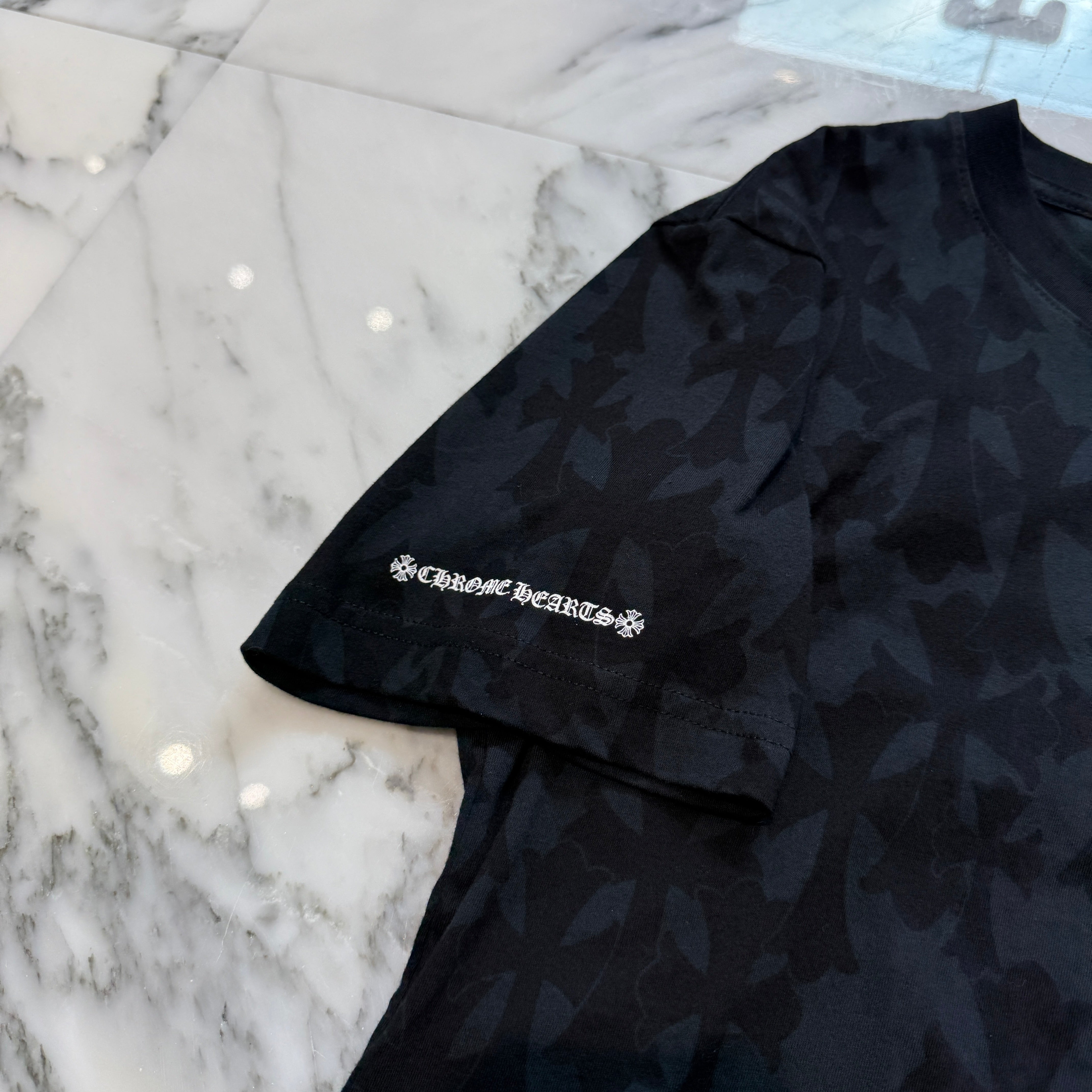 CHROME HEARTS 2024SS Graveyard Cemetery Cross Tee Size M クロム