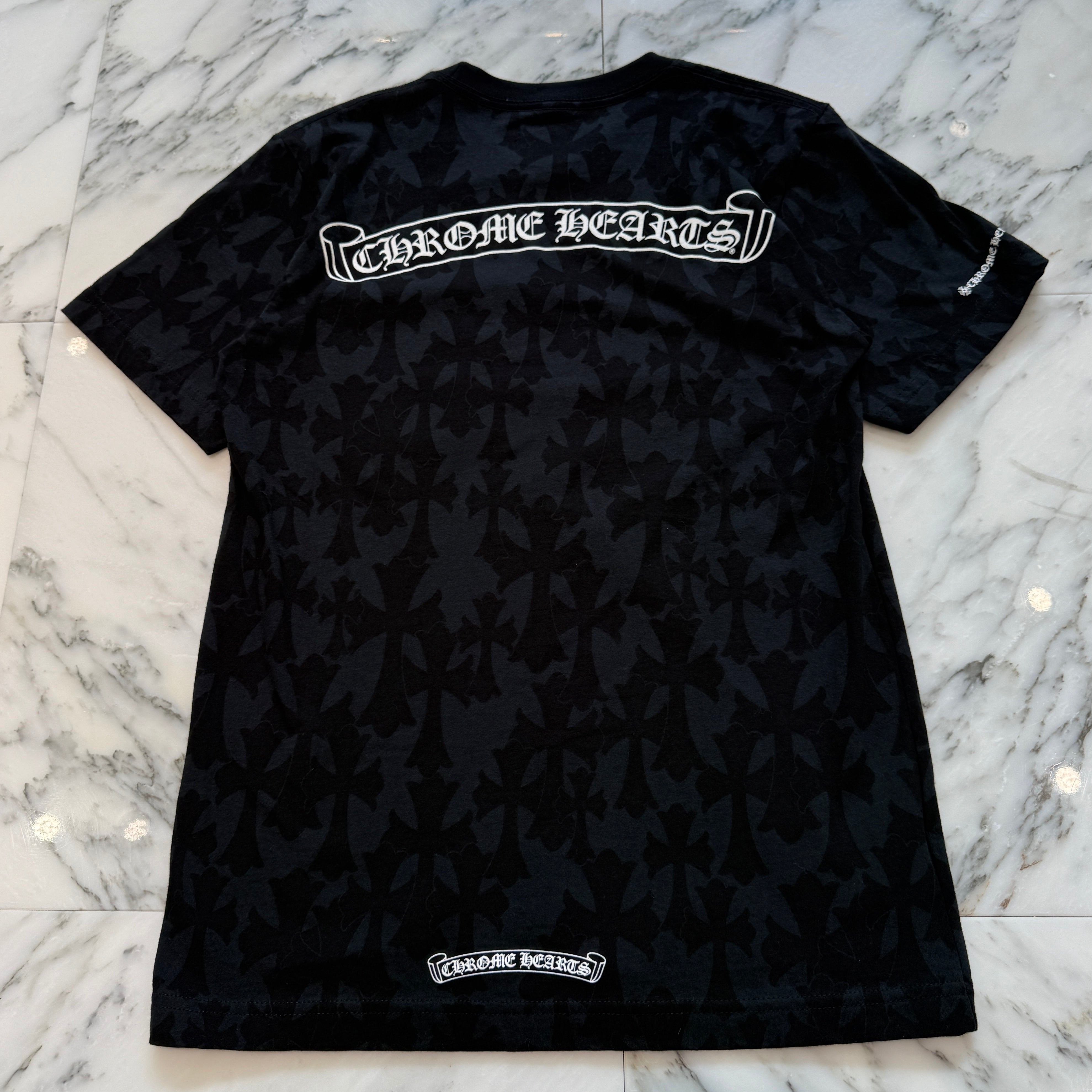 CHROME HEARTS 2024SS Graveyard Cemetery Cross Tee Size M クロムハーツ グレイブヤードセメタリークロス Tシャツ サイズM