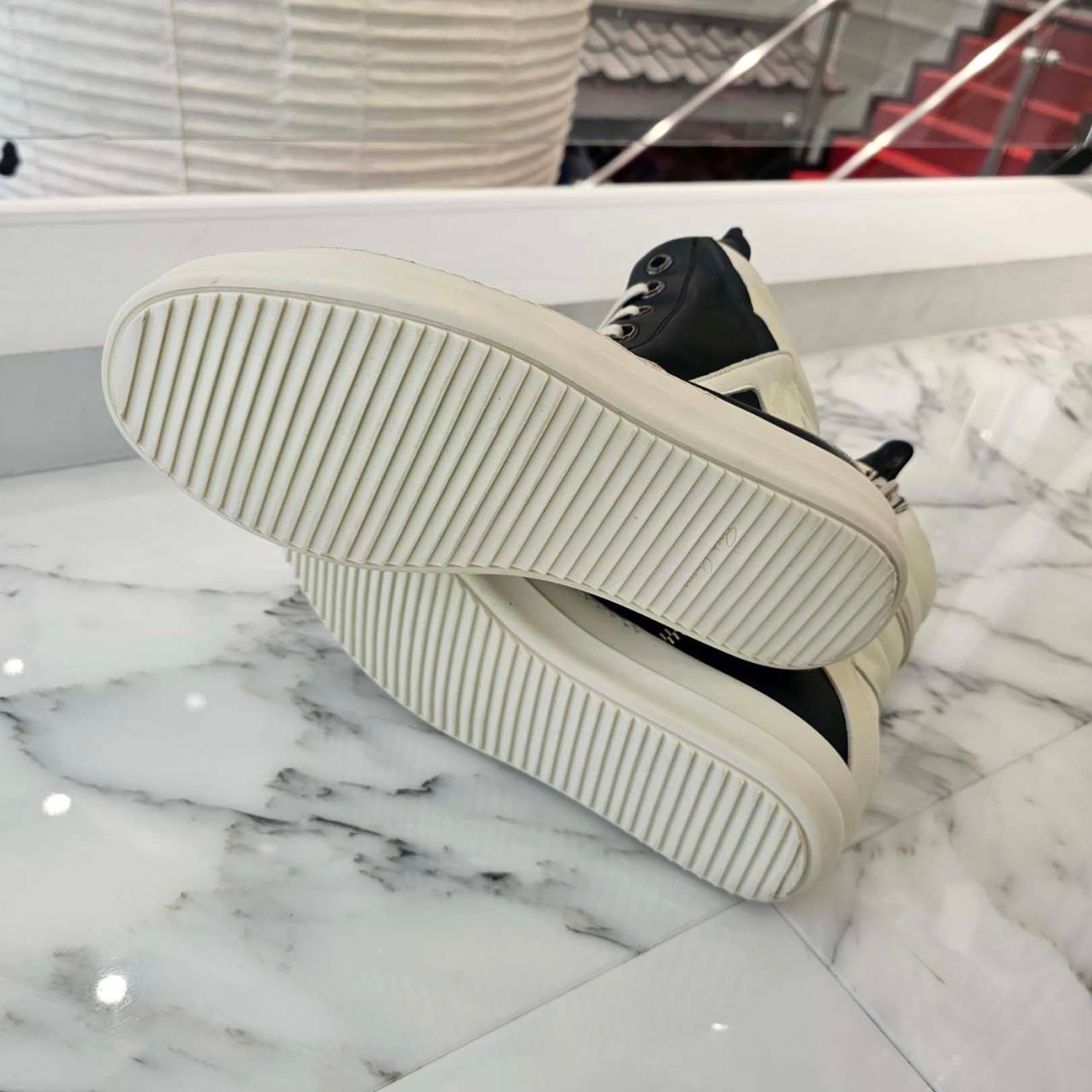 CHROME HEARTS × Rick Owens Geobasket Leather Sneakers Size 41 1/2 クロムハーツ×リックオーエンス ジオバスケット レザースニーカー サイズ41 1/2