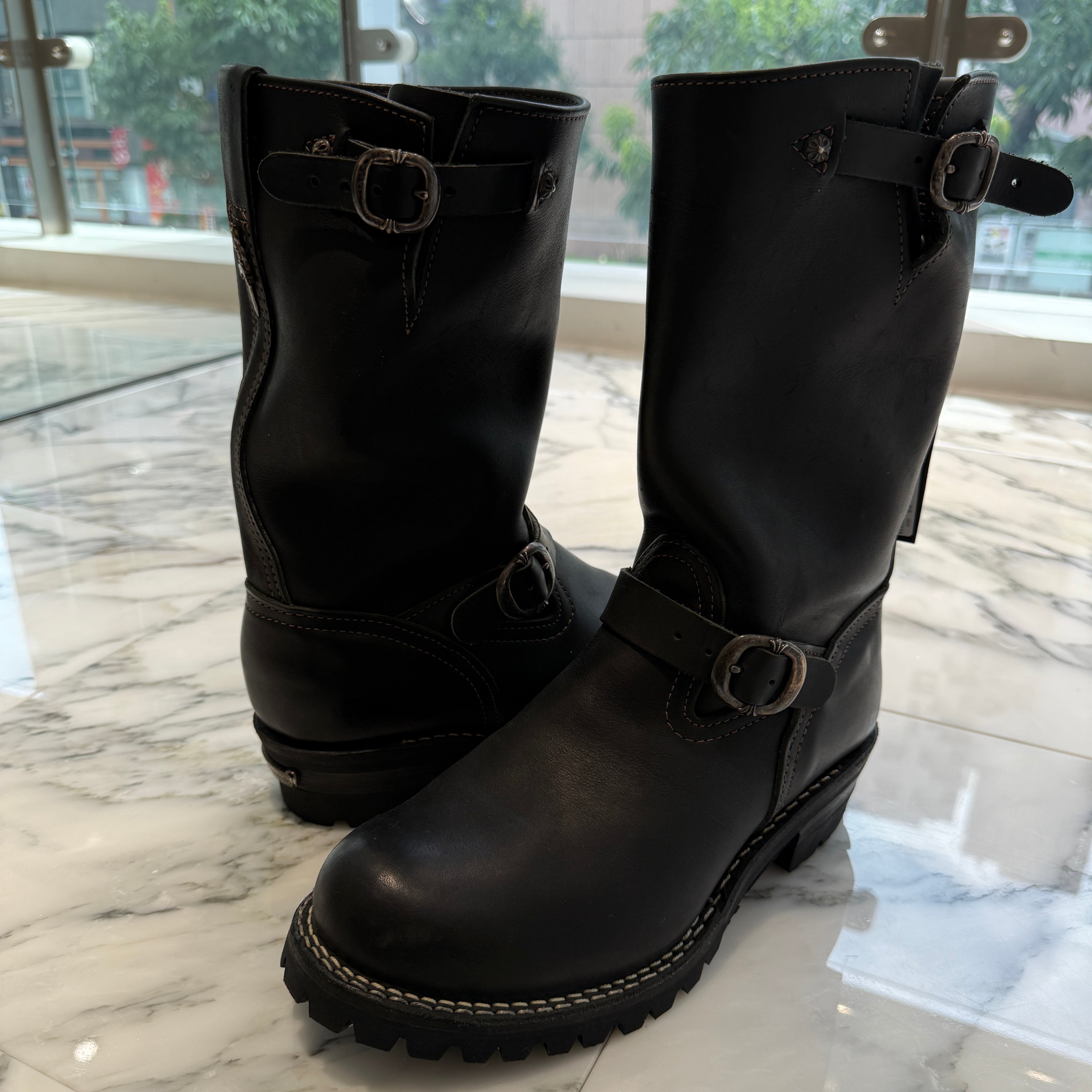CHROME HEARTS × WESCO Custom BOSS Gunslinger Leather Engineer Boots Size 10 1/2D(28.5cm-29.0cm) クロムハーツ × ウエスコ カスタム ボス ガンスリンガー レザーエンジニアブーツ サイズ10 1/2D(28.5cm-29.0cm)