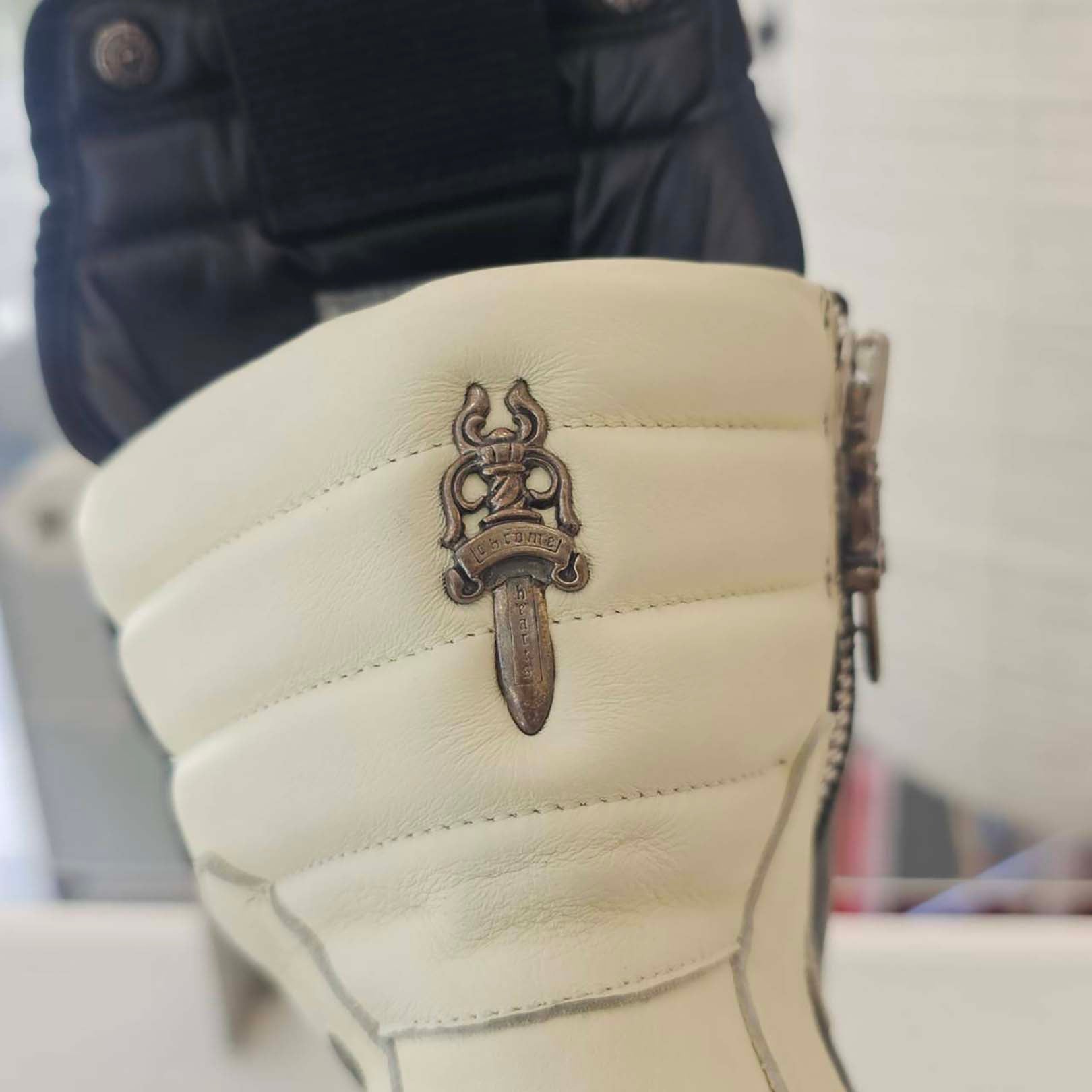 CHROME HEARTS × Rick Owens Geobasket Leather Sneakers Size 41 1/2 クロムハーツ×リックオーエンス ジオバスケット レザースニーカー サイズ41 1/2