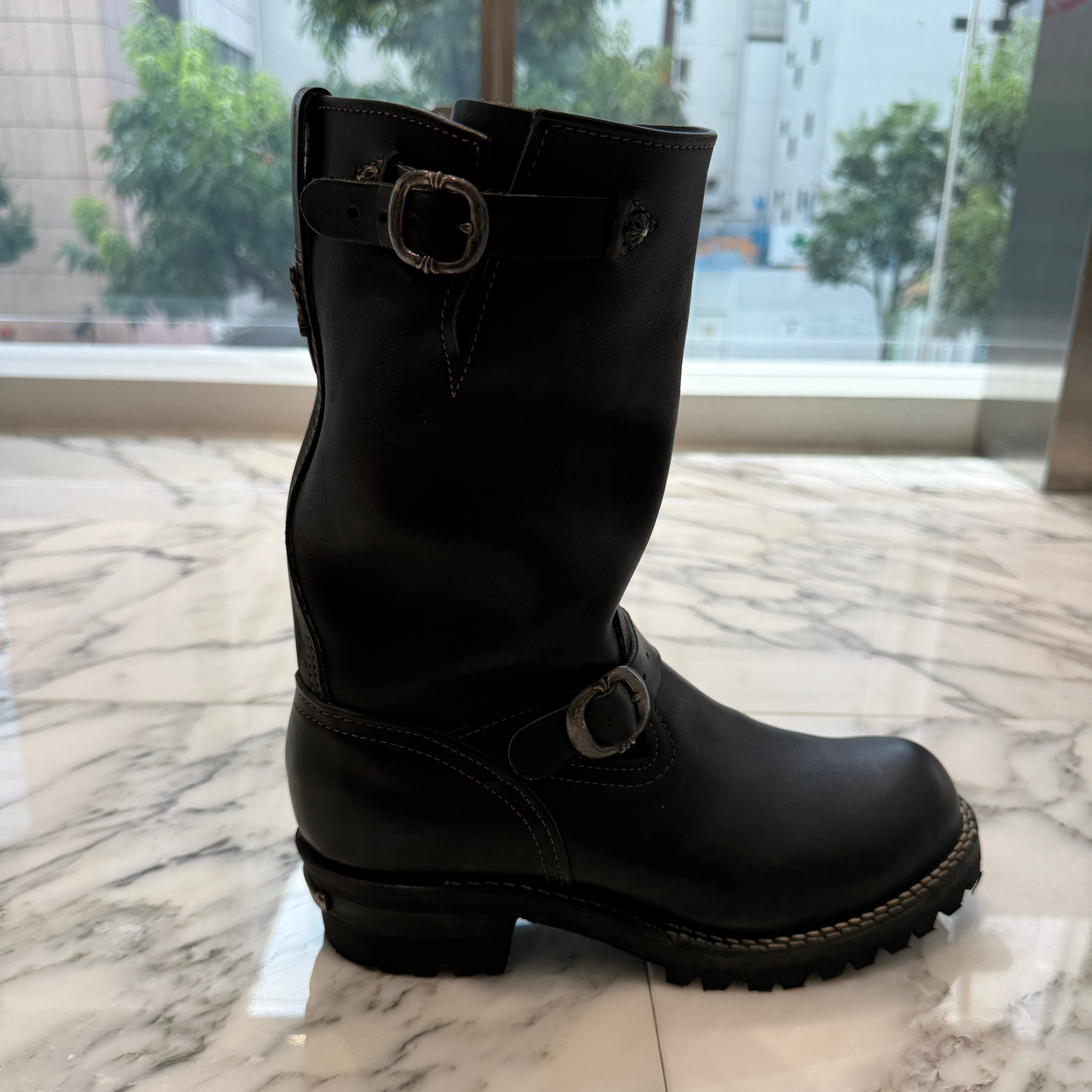 CHROME HEARTS × WESCO Custom BOSS Gunslinger Leather Engineer