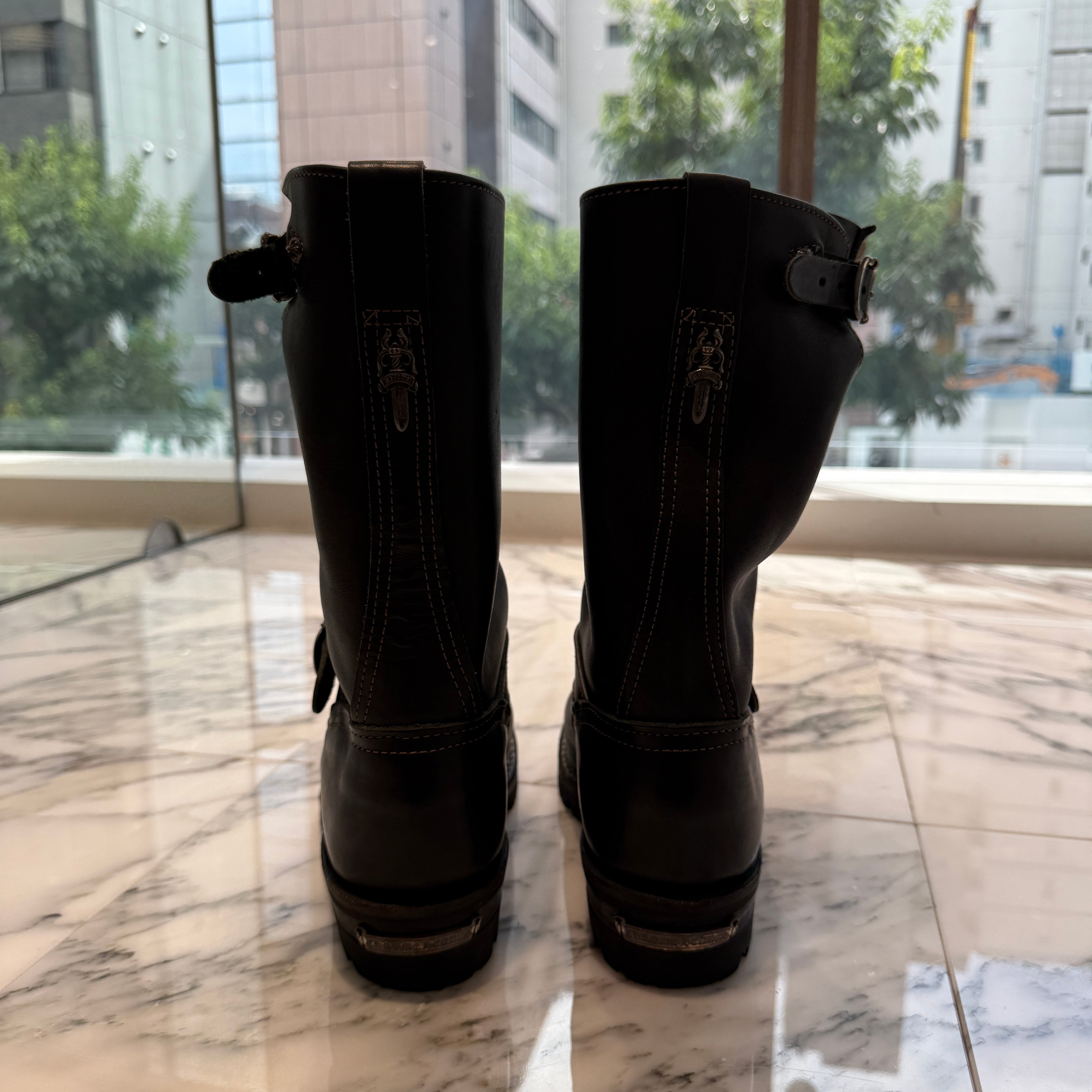 CHROME HEARTS × WESCO Custom BOSS Gunslinger Leather Engineer Boots Size 10 1/2D(28.5cm-29.0cm) クロムハーツ × ウエスコ カスタム ボス ガンスリンガー レザーエンジニアブーツ サイズ10 1/2D(28.5cm-29.0cm)