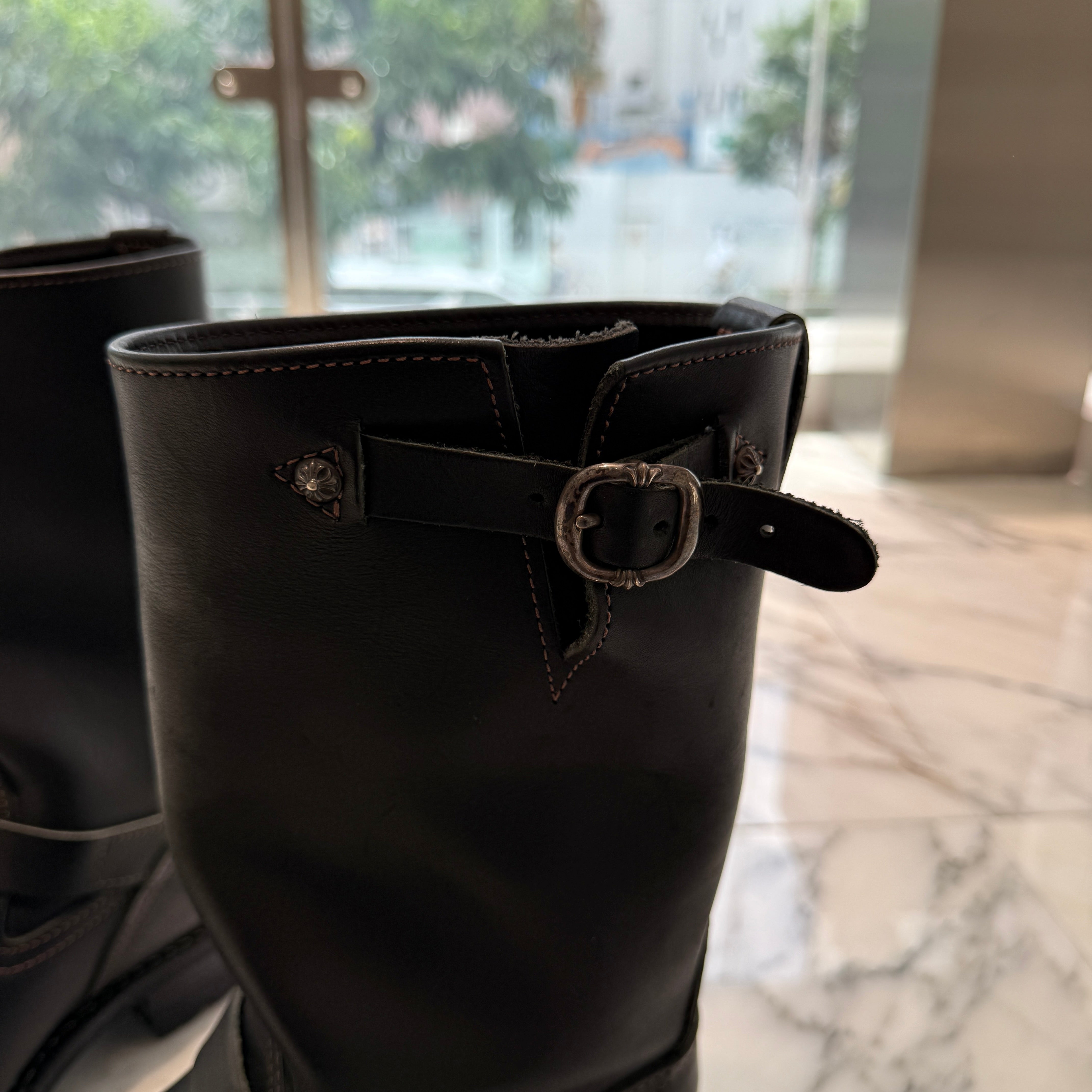 CHROME HEARTS × WESCO Custom BOSS Gunslinger Leather Engineer Boots Size 10 1/2D(28.5cm-29.0cm) クロムハーツ × ウエスコ カスタム ボス ガンスリンガー レザーエンジニアブーツ サイズ10 1/2D(28.5cm-29.0cm)