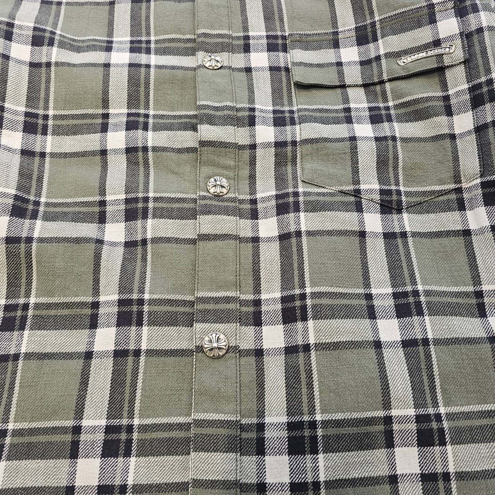 CHROME HEARTS Y NOT WORK DOG Flannel Check Shirt Jacket Size XL クロムハーツ ワイノット ワークドッグ フランネル チェック シャツジャケット サイズXL