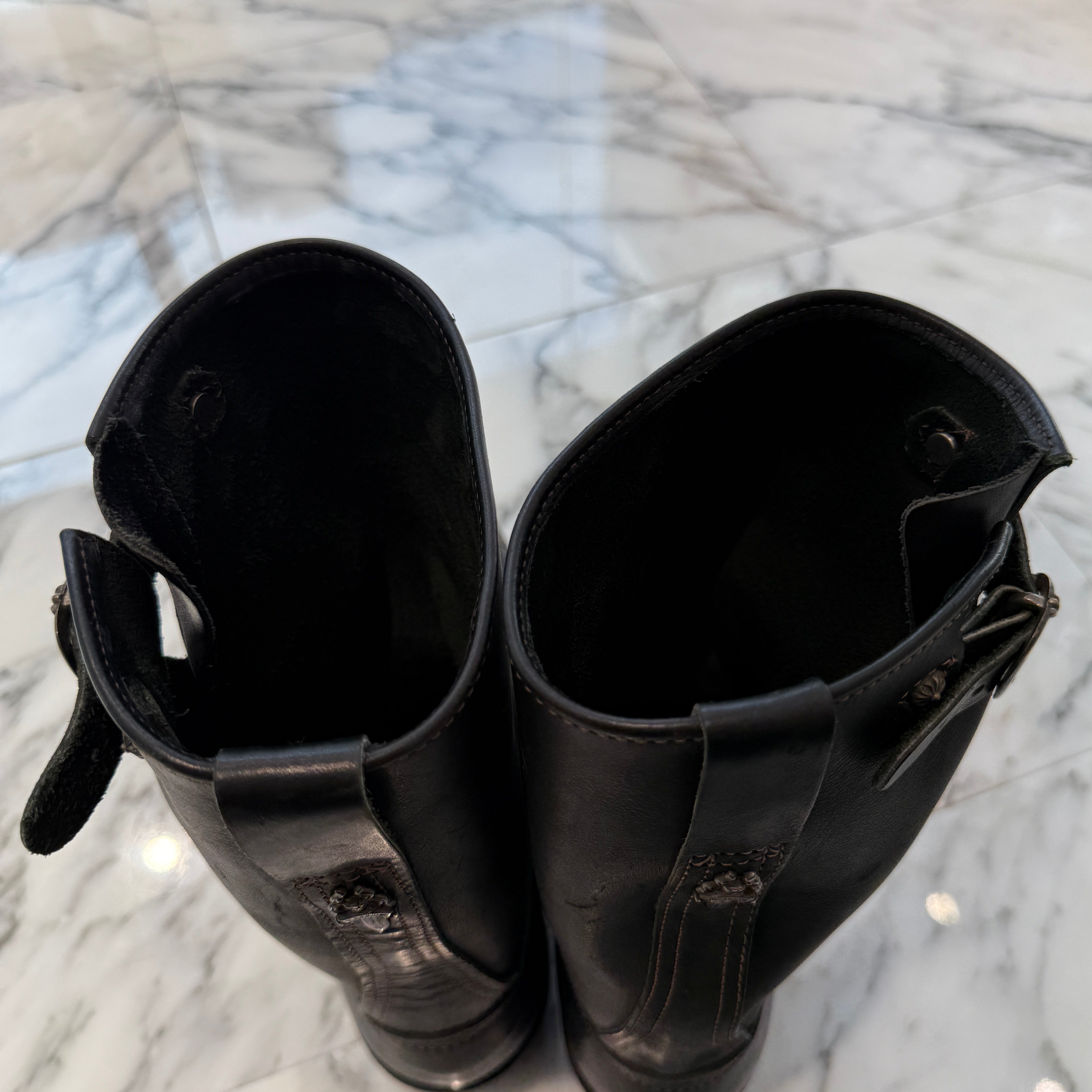 CHROME HEARTS × WESCO Custom BOSS Gunslinger Leather Engineer Boots Size 10 1/2D(28.5cm-29.0cm) クロムハーツ × ウエスコ カスタム ボス ガンスリンガー レザーエンジニアブーツ サイズ10 1/2D(28.5cm-29.0cm)