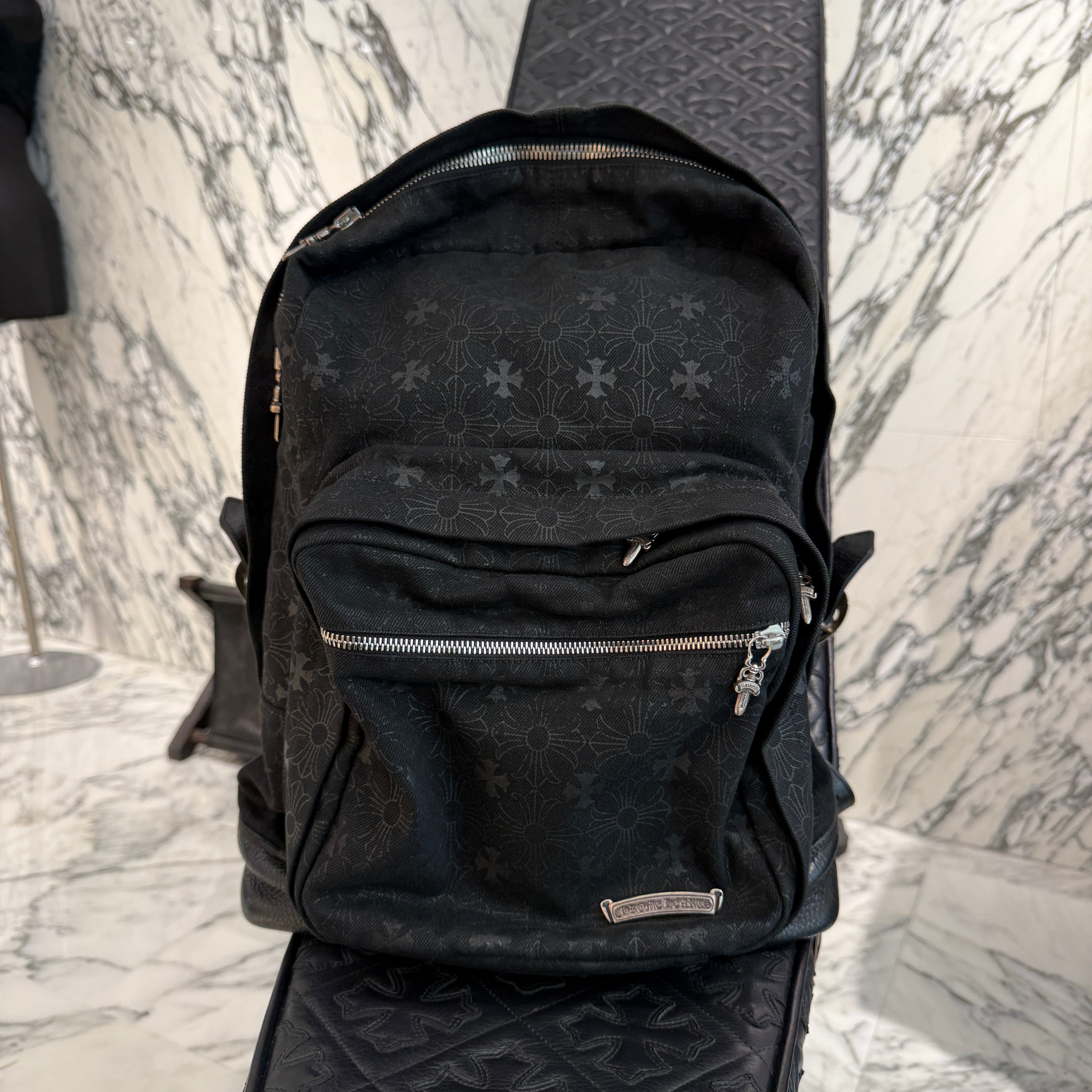 CHROME HEARTS 7TH GRADE DENIM CH Plus Backpack クロムハーツ