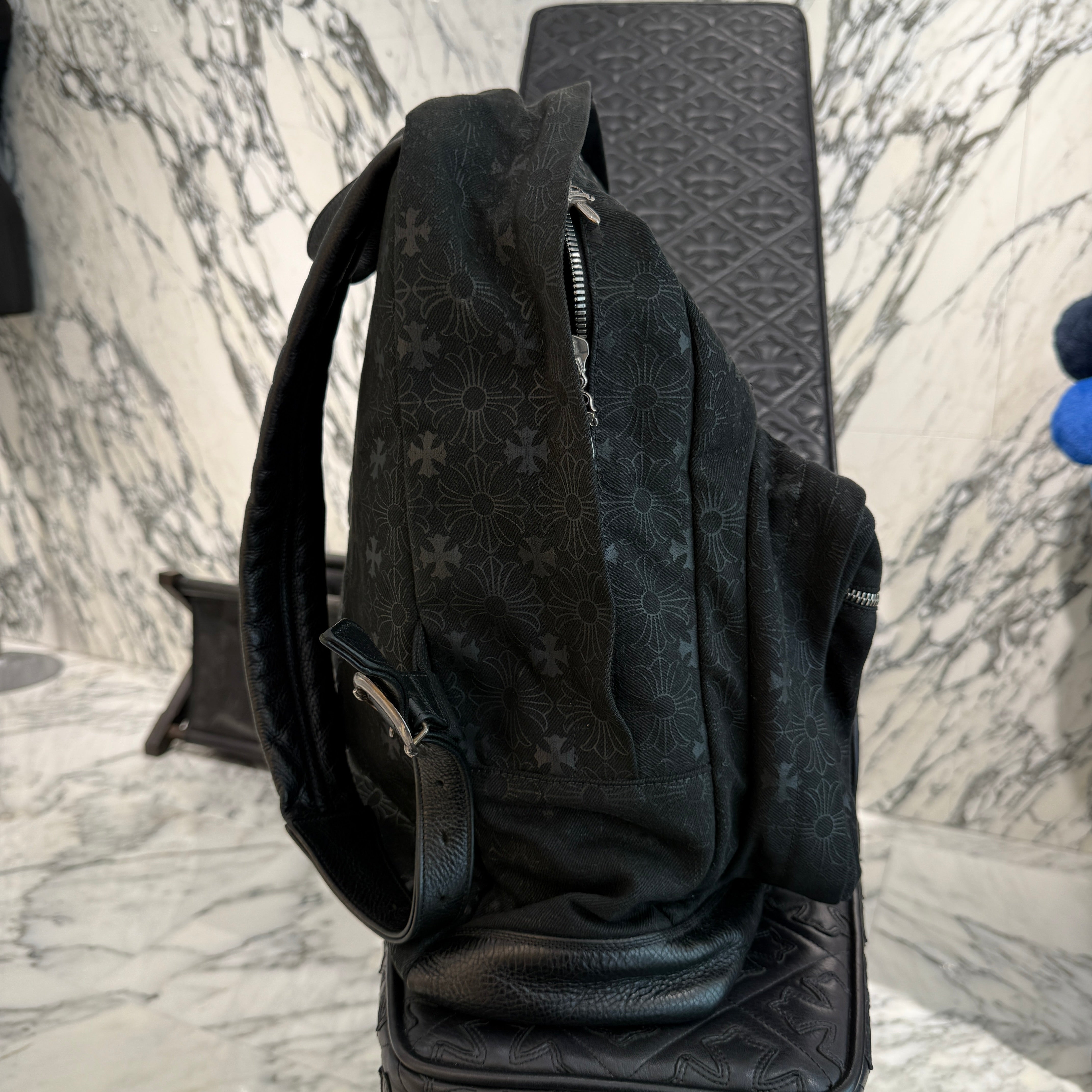 CHROME HEARTS 7TH GRADE DENIM CH Plus Backpack クロムハーツ セブンスグレード デニム CHプラス総柄 バックパック リュックサック