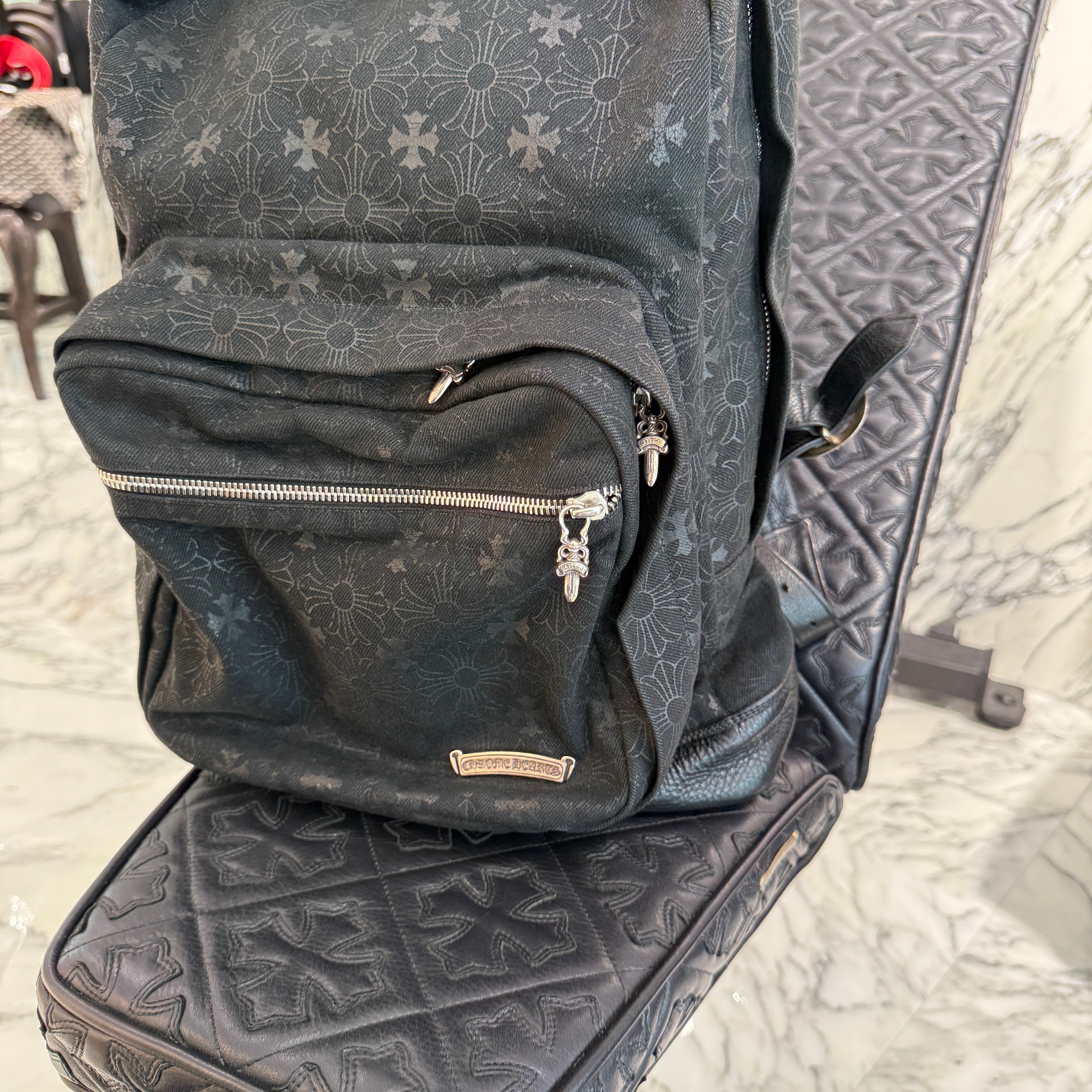 CHROME HEARTS 7TH GRADE DENIM CH Plus Backpack クロムハーツ