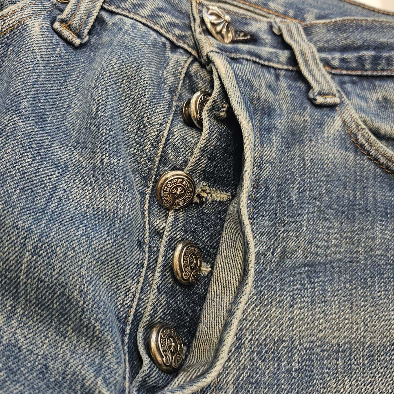 CHROME HEARTS × Levi's VNTG Cross Leather Patch Denim Pants Size 31 クロムハーツ × リーバイス ヴィンテージ クロスレザーパッチ デニムパンツ サイズ31