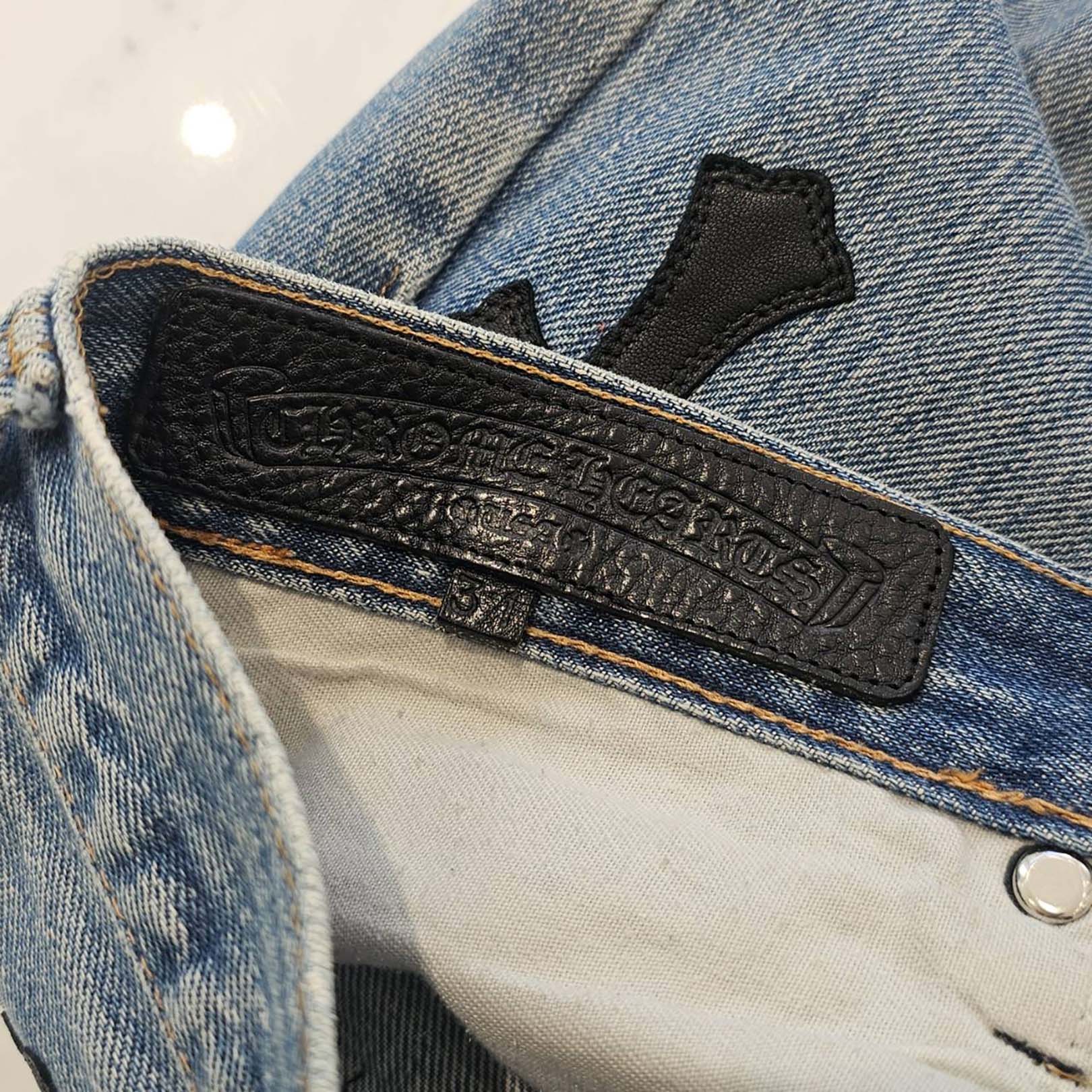 CHROME HEARTS × Levi's VNTG Cross Leather Patch Denim Pants Size 31 クロムハーツ × リーバイス ヴィンテージ クロスレザーパッチ デニムパンツ サイズ31