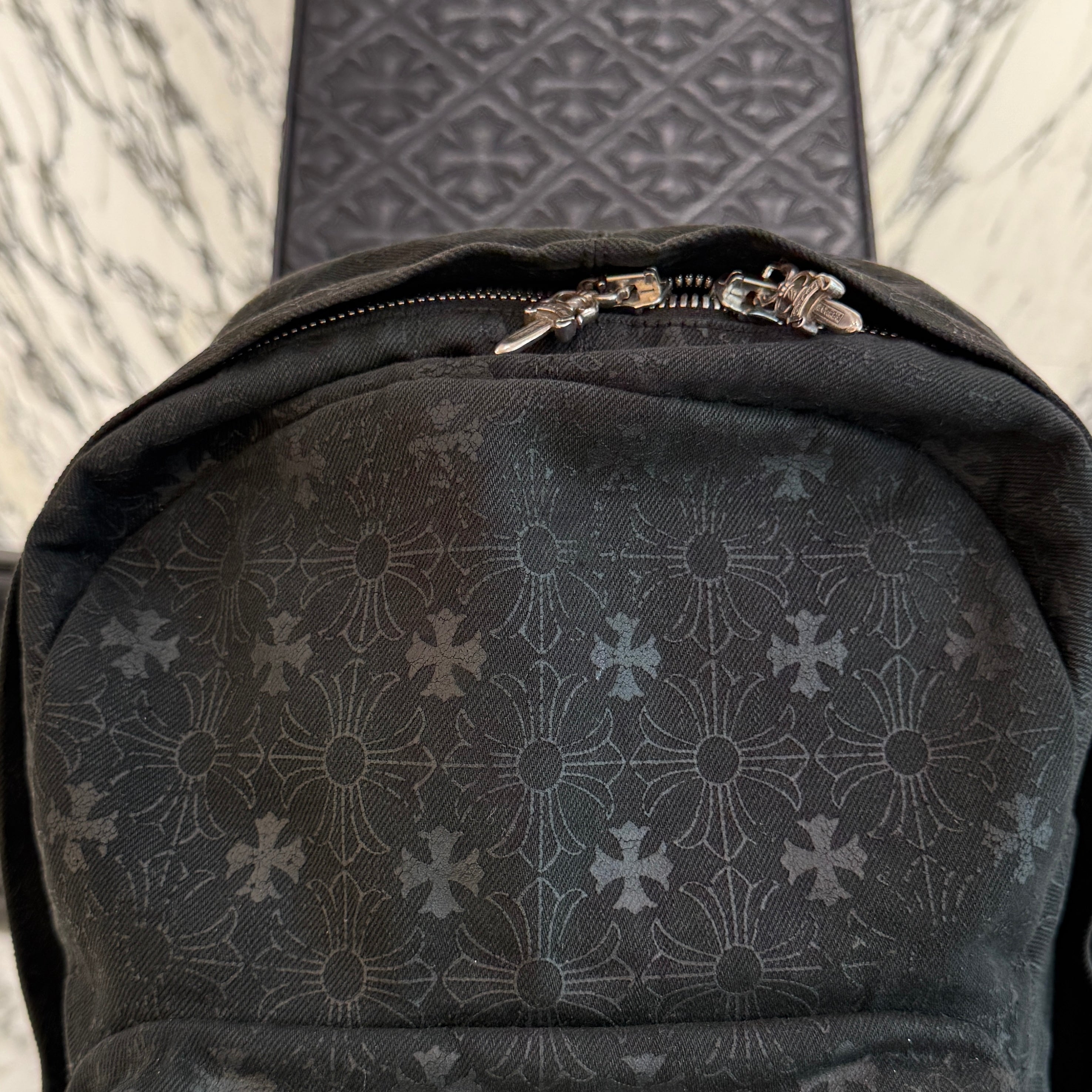 CHROME HEARTS 7TH GRADE DENIM CH Plus Backpack クロムハーツ