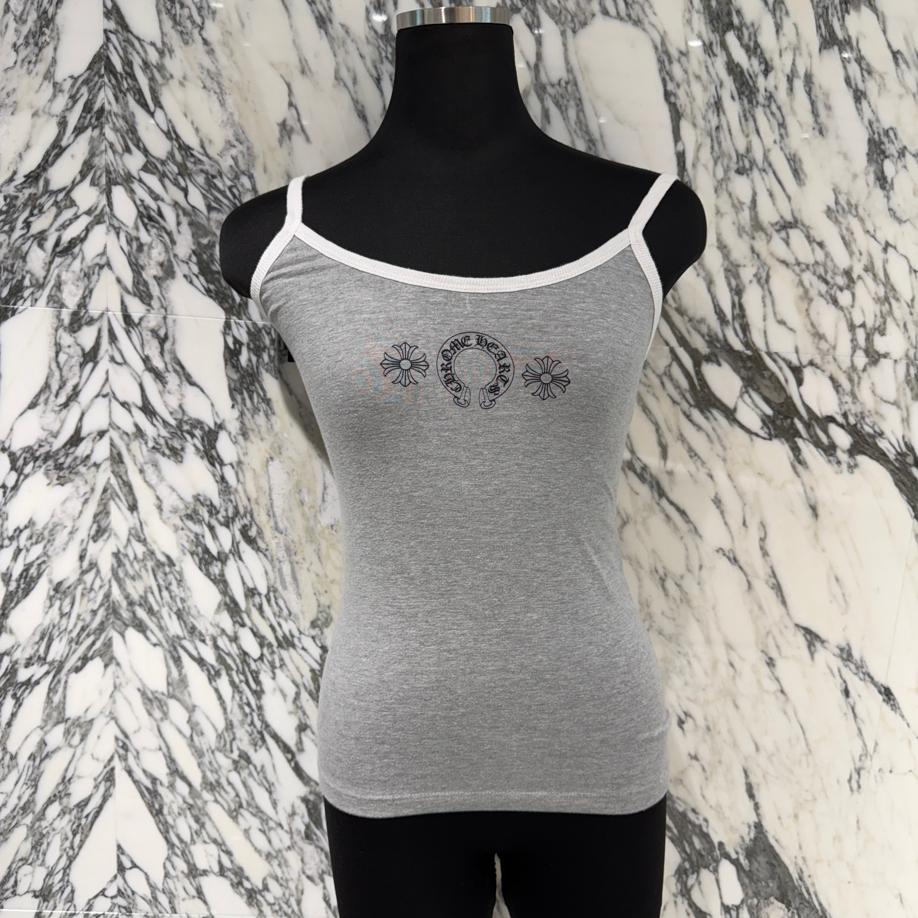 CHROME HEARTS Horseshoe Short Camisole Top Size XS クロムハーツ