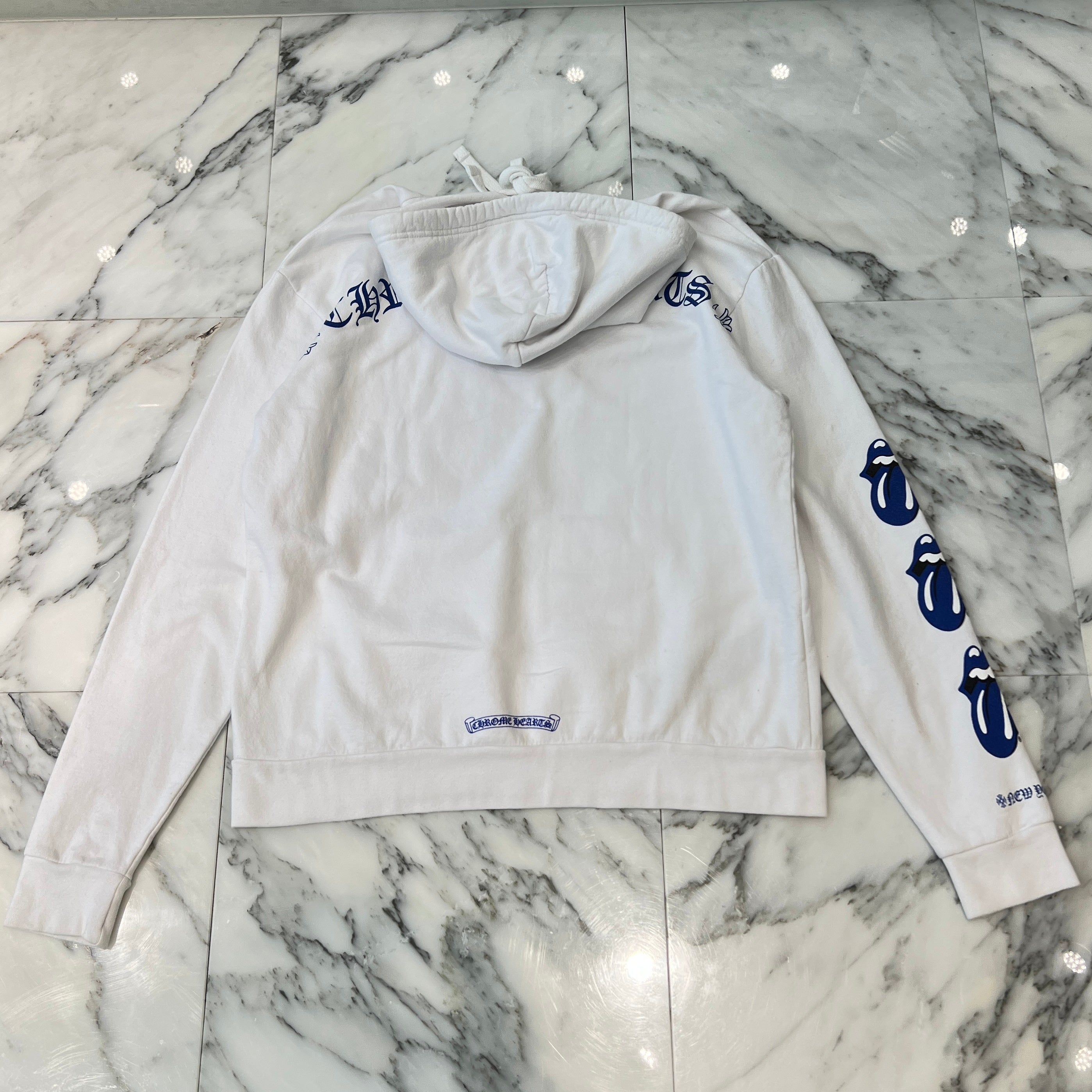 CHROME HEARTS × The Rolling Stones Lip And Tongue Pullover Hoodie Size S クロムハーツ × ローリングストーンズ リップアンドタン プルオーバー フーディ サイズS