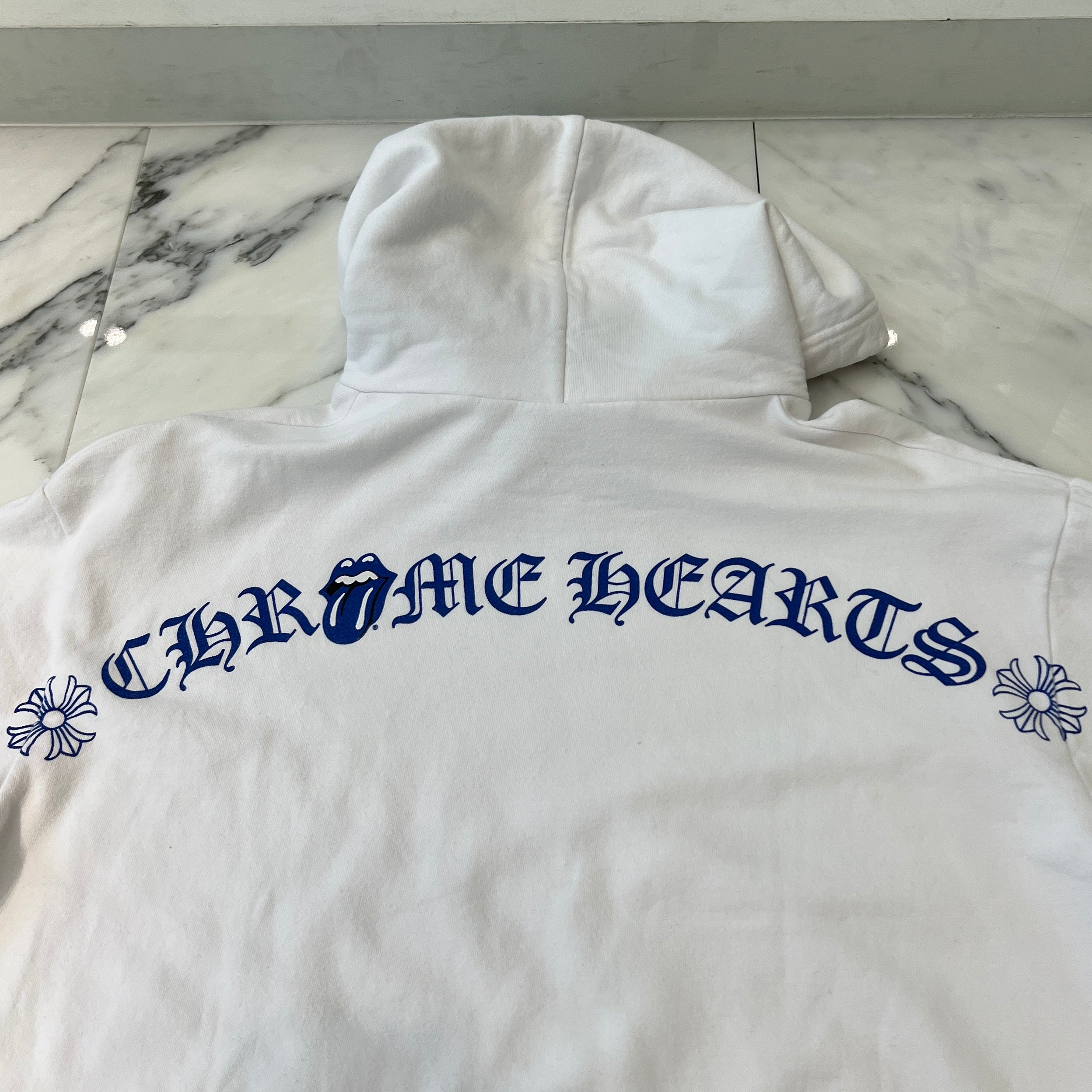 CHROME HEARTS × The Rolling Stones Lip And Tongue Pullover Hoodie Size S クロムハーツ × ローリングストーンズ リップアンドタン プルオーバー フーディ サイズS