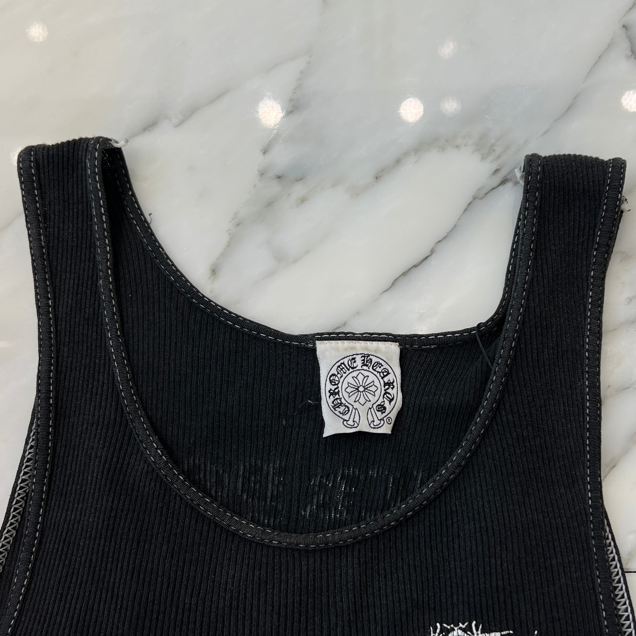 CHROME HEARTS New York limited FUCK YOU Horseshoe Tank Top Size M