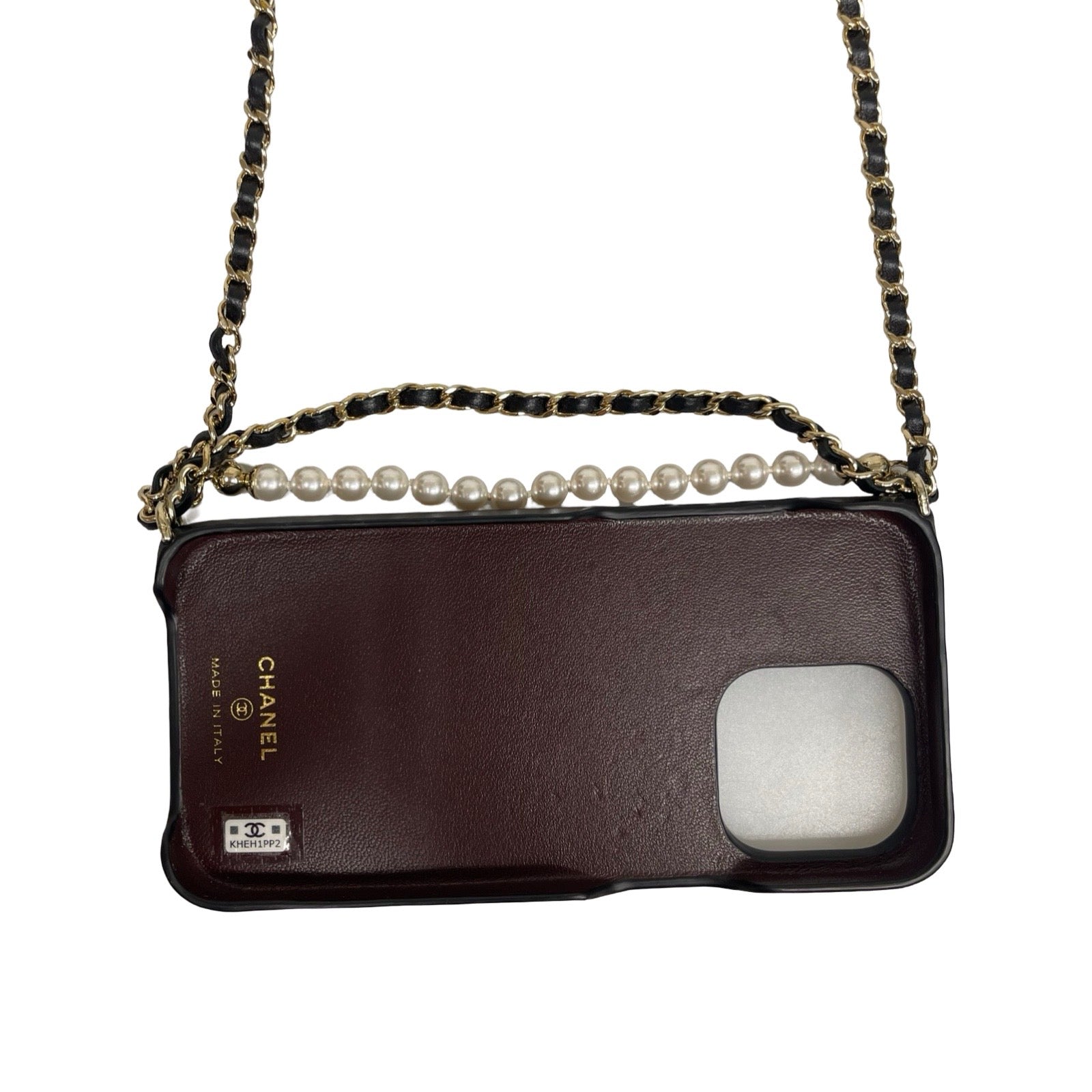 CHANEL 2024SS iPhone 15 Pro Leather Shoulder Case AP3866 B16097 C3906