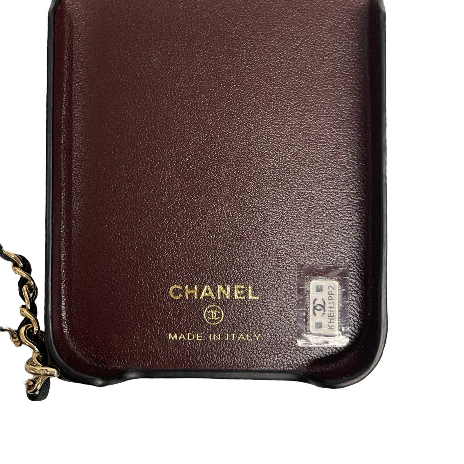 CHANEL 2024SS iPhone 15 Pro Leather Shoulder Case AP3866 B16097