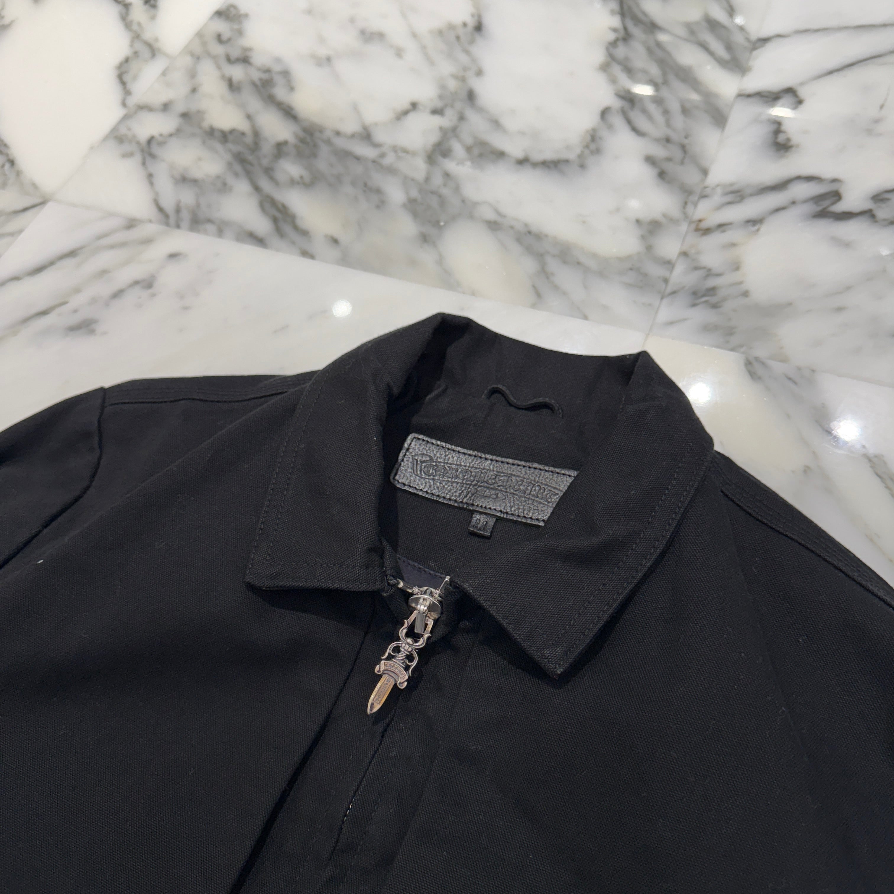 CHROME HEARTS Made In Hollywood Scroll Logo Denim Coach Jacket Size M クロムハーツ メイドインハリウッド スクロールロゴ デニムコーチジャケット サイズM