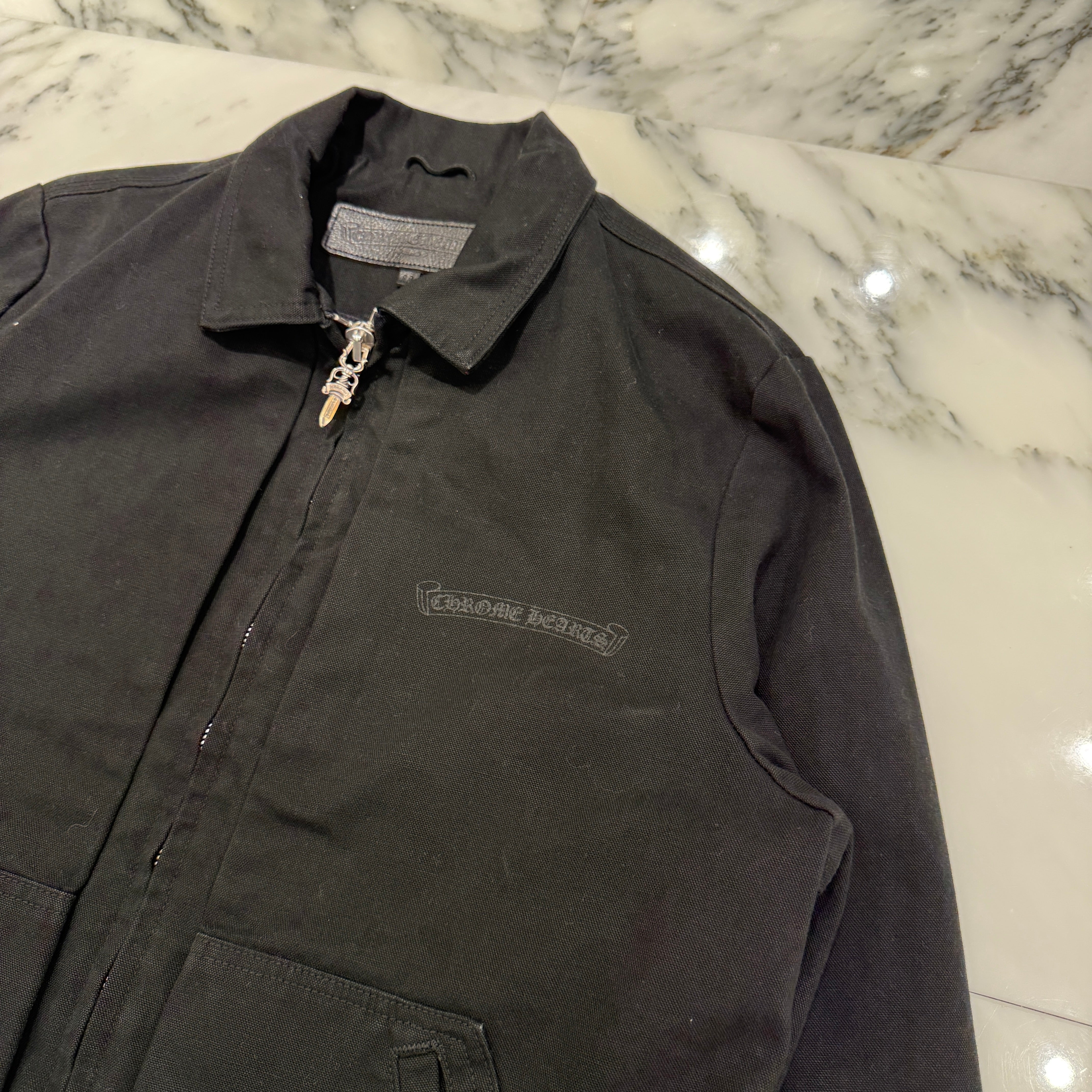CHROME HEARTS Made In Hollywood Scroll Logo Denim Coach Jacket Size M クロムハーツ メイドインハリウッド スクロールロゴ デニムコーチジャケット サイズM