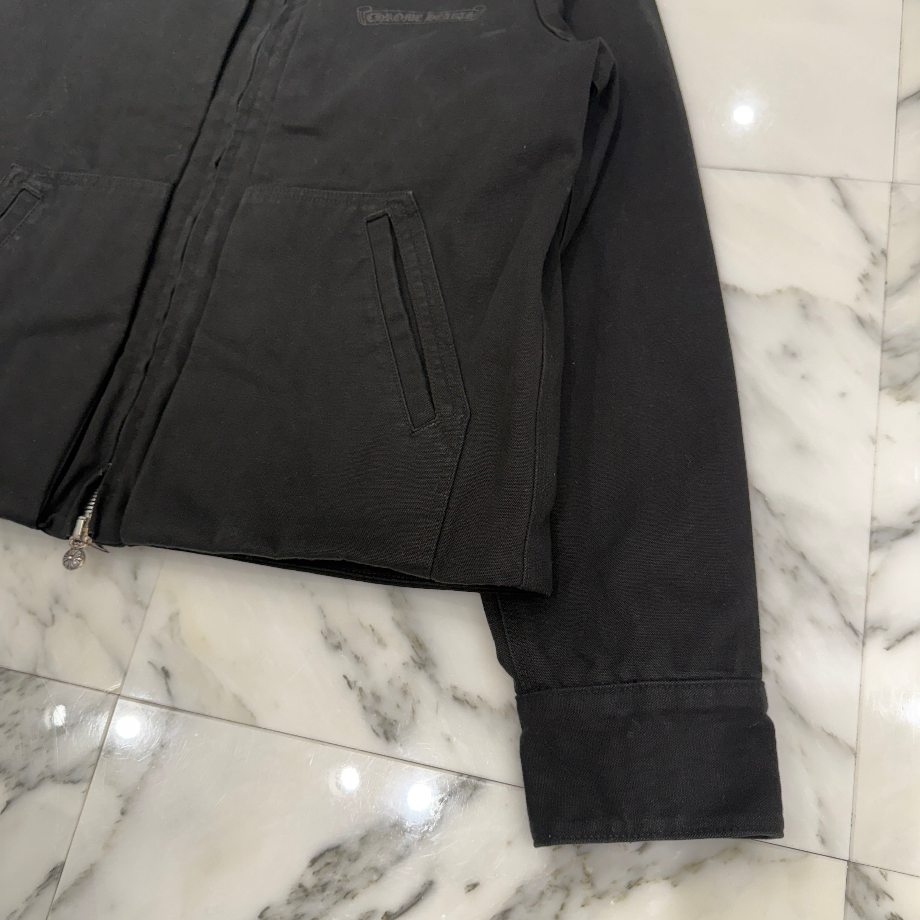 CHROME HEARTS Made In Hollywood Scroll Logo Denim Coach Jacket Size M クロムハーツ メイドインハリウッド スクロールロゴ デニムコーチジャケット サイズM