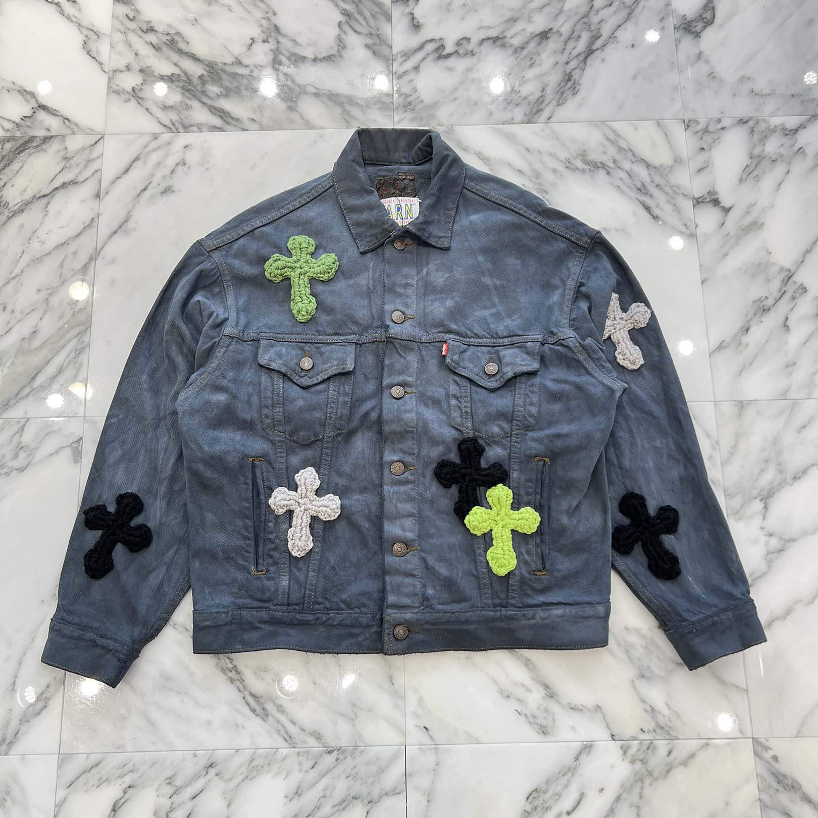 Y.A.R.N × Levi's Body Knit Cross Denim Jacket ヤーン×リーバイス ボディ ニットクロス デニムジャケット