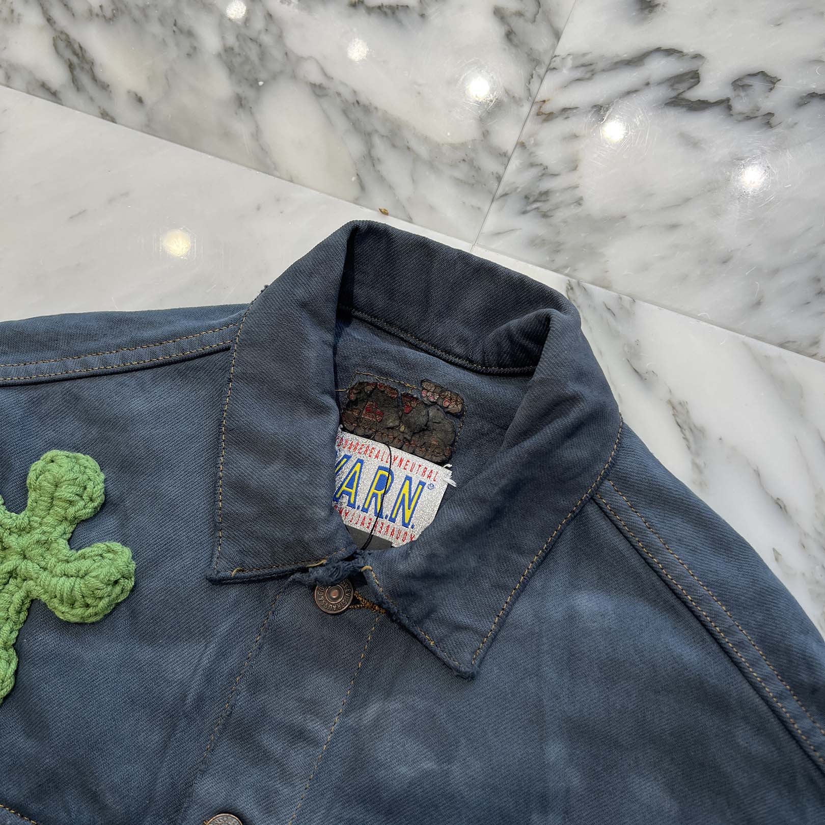 Y.A.R.N × Levi's Body Knit Cross Denim Jacket ヤーン×リーバイス ボディ ニットクロス デニムジャケット