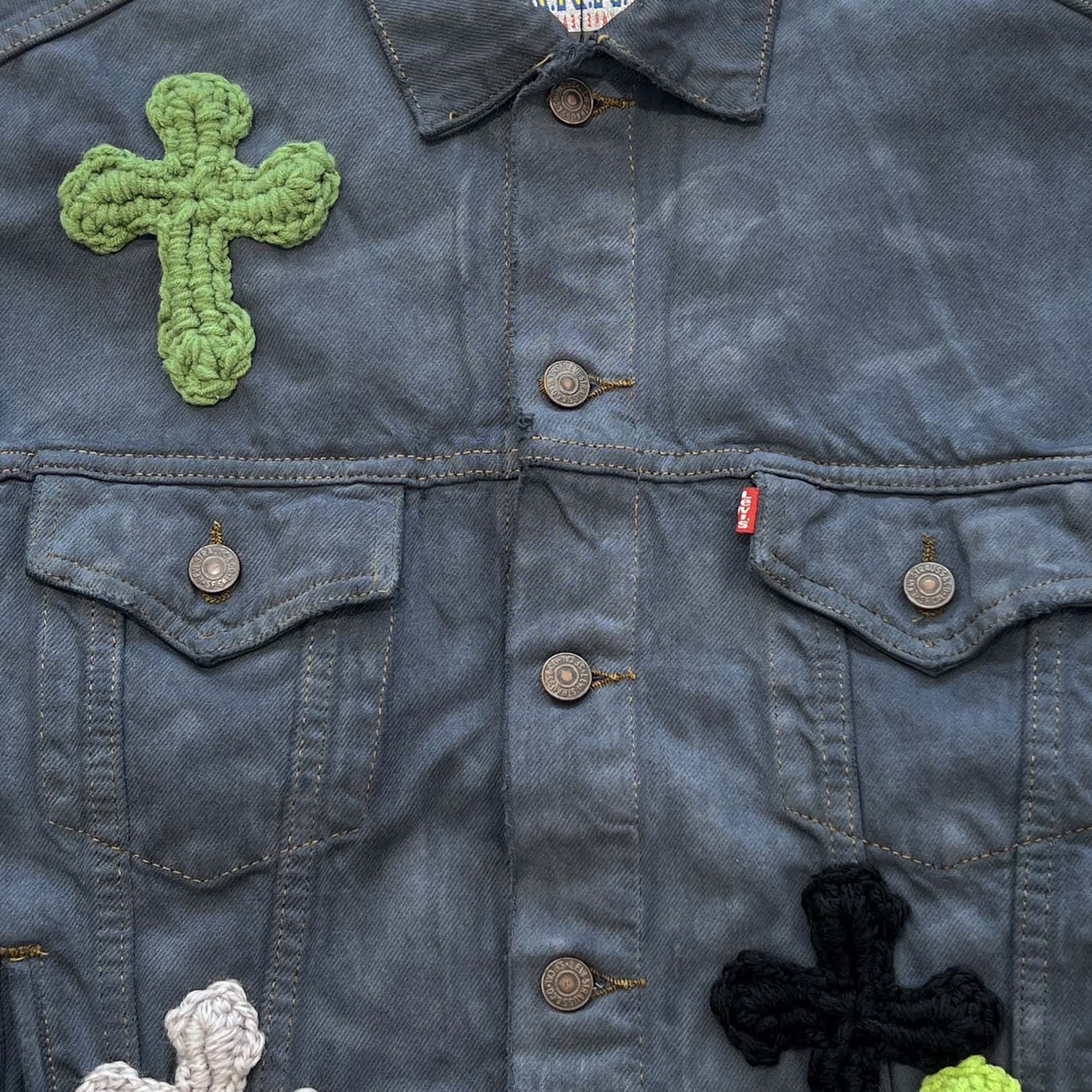 Y.A.R.N × Levi's Body Knit Cross Denim Jacket ヤーン×リーバイス ボディ ニットクロス デニムジャケット