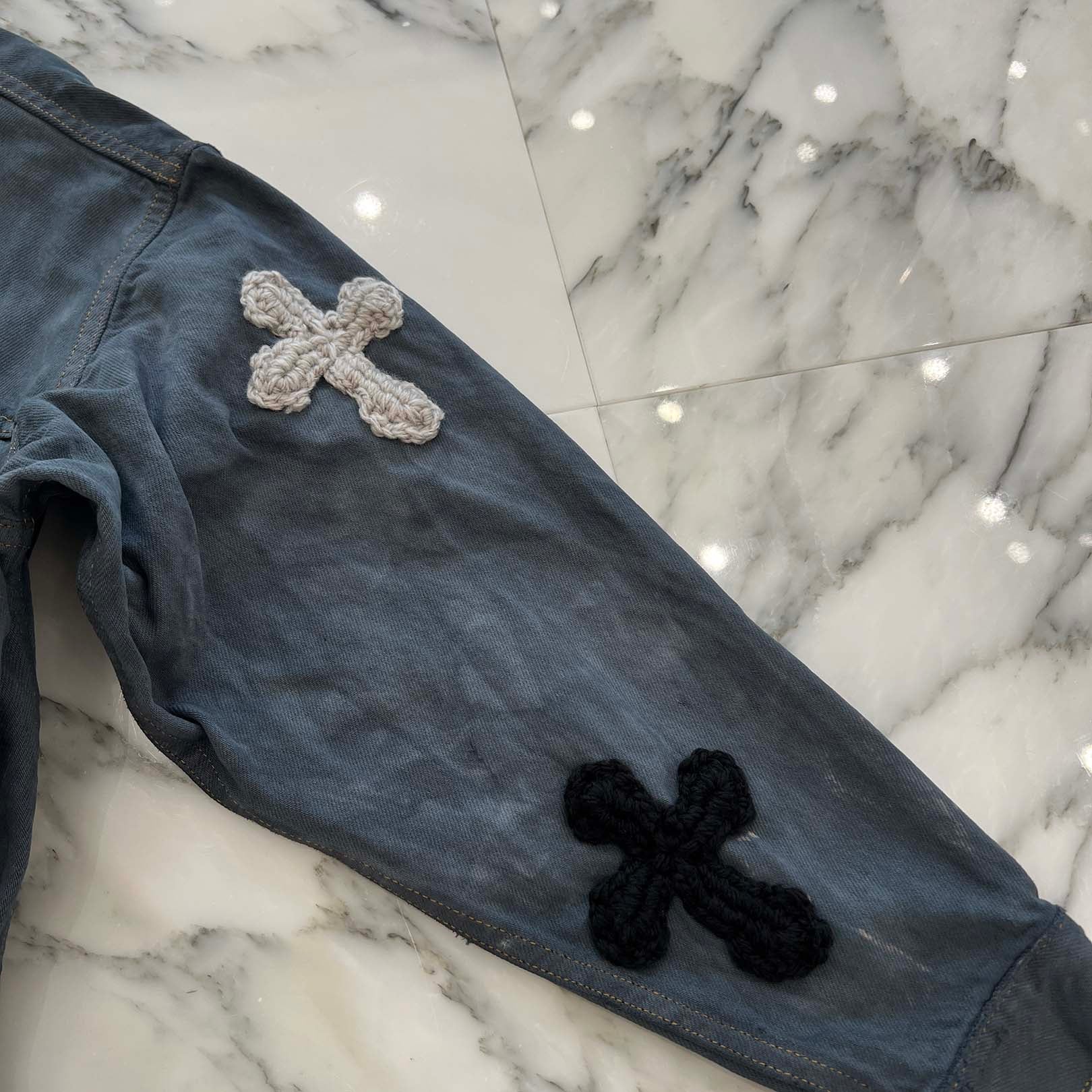 Y.A.R.N × Levi's Body Knit Cross Denim Jacket ヤーン×リーバイス ボディ ニットクロス デニムジャケット