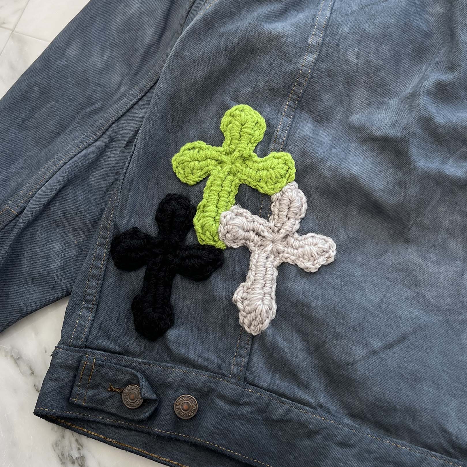 Y.A.R.N × Levi's Body Knit Cross Denim Jacket ヤーン×リーバイス ボディ ニットクロス デニムジャケット