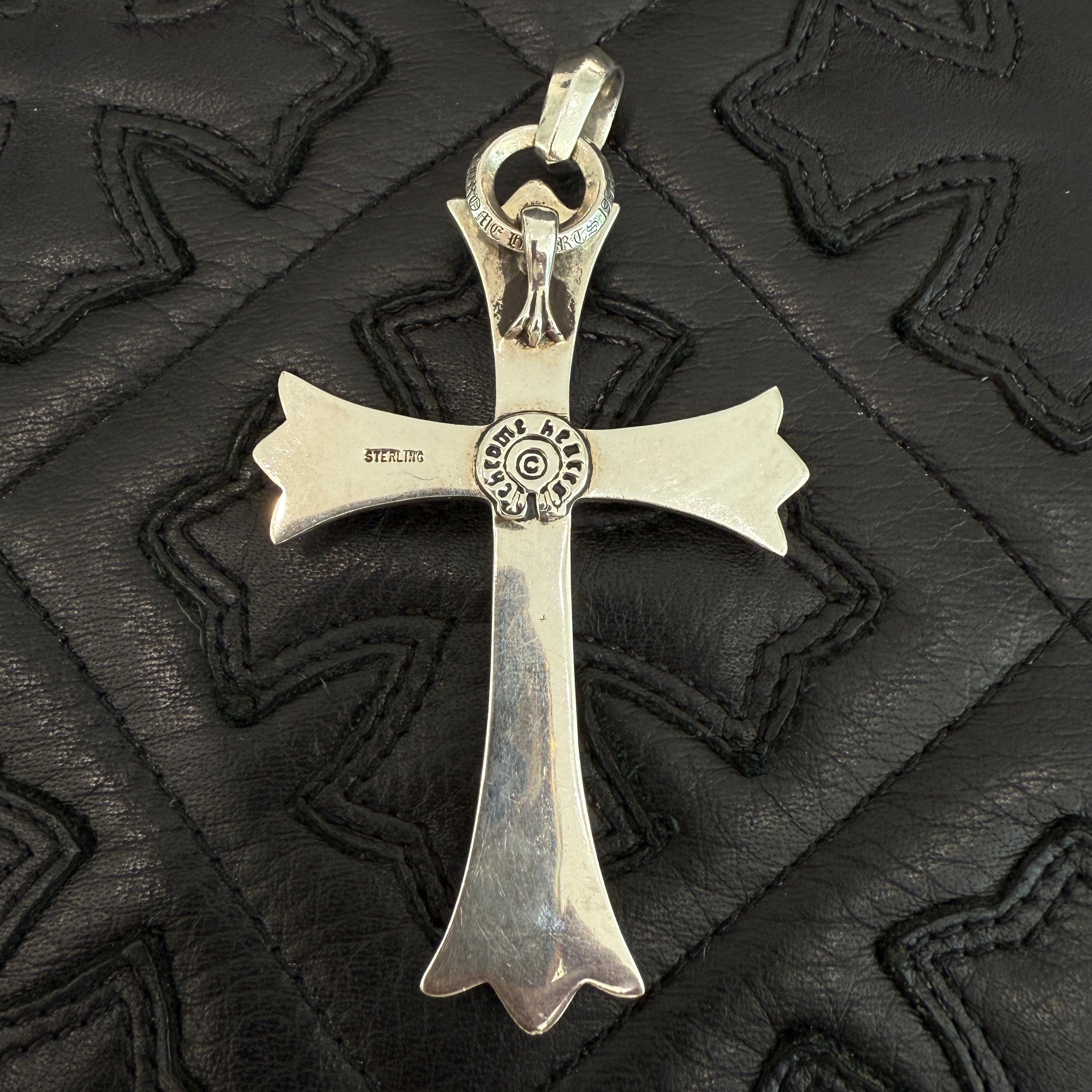CHROME HEARTS Large Cross With Bail Pendant Top クロムハーツ ラージクロス ウィズ ベイル ペンダントトップ