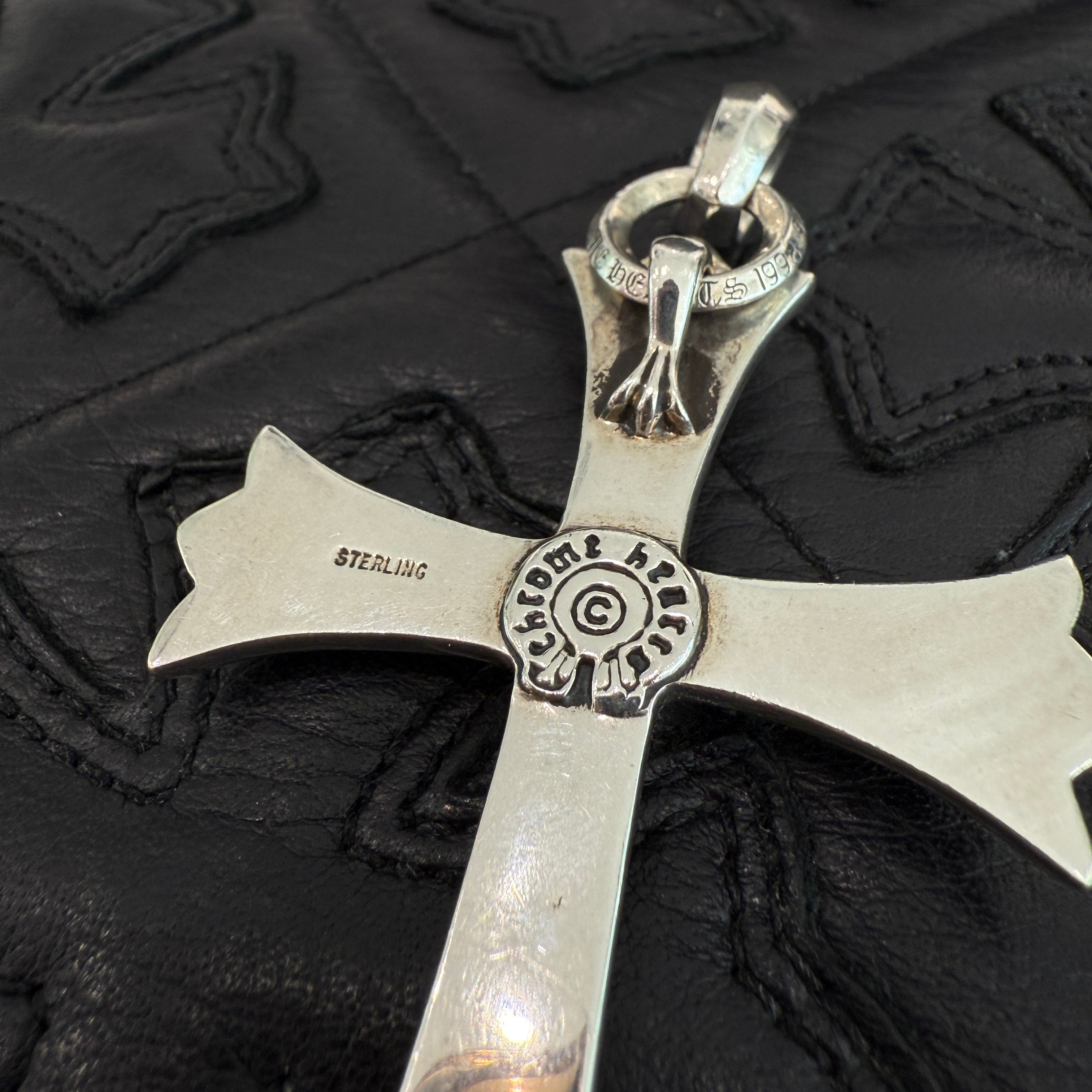 CHROME HEARTS Large Cross With Bail Pendant Top クロムハーツ ラージクロス ウィズ ベイル ペンダントトップ